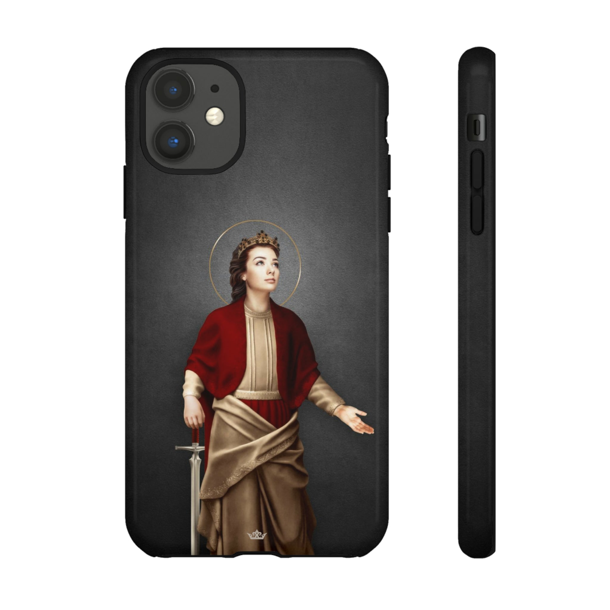 St. Dymphna Hard Phone Case (Dark)
