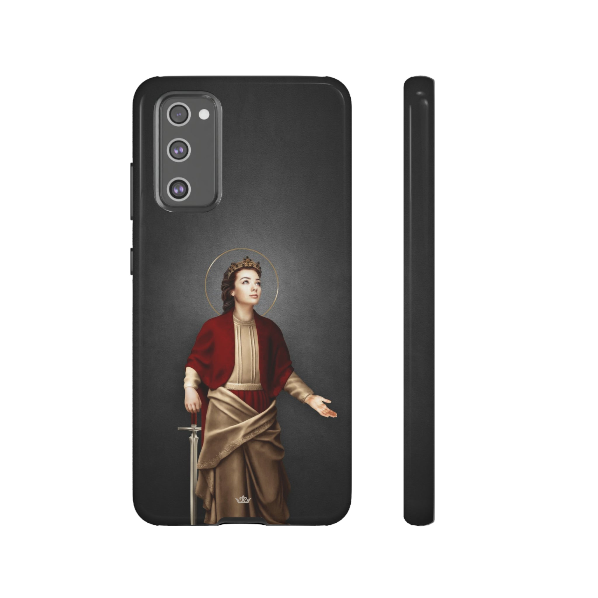 St. Dymphna Hard Phone Case (Dark)