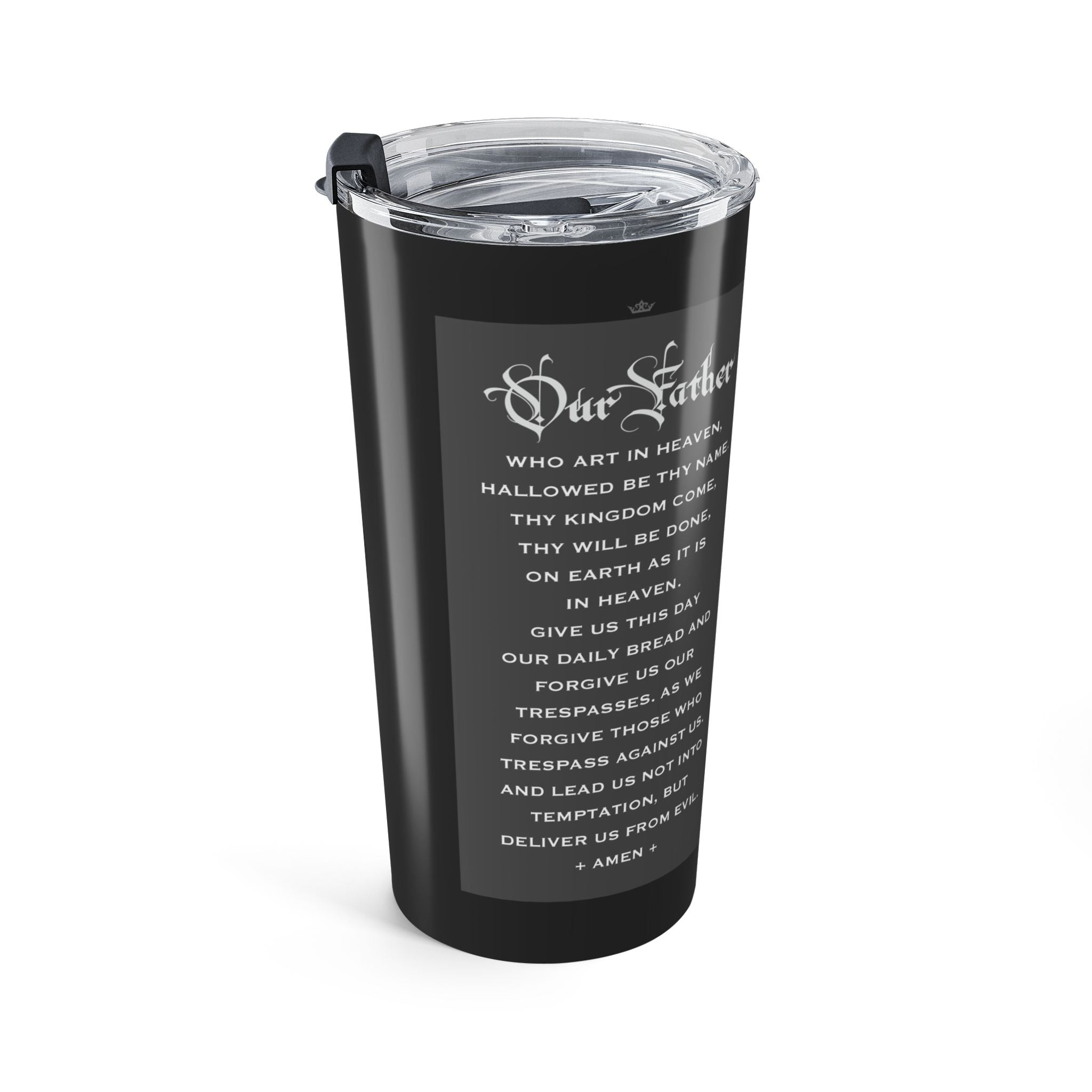 St. Christopher Lord's Prayer Tumbler (Ash 20 oz)