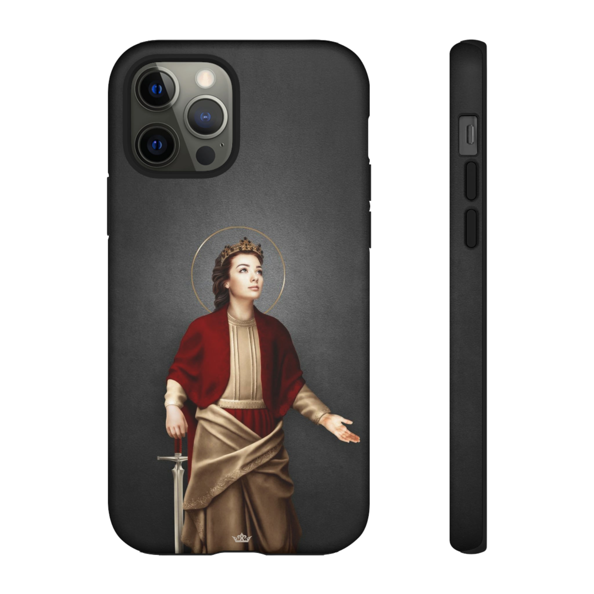 St. Dymphna Hard Phone Case (Dark)