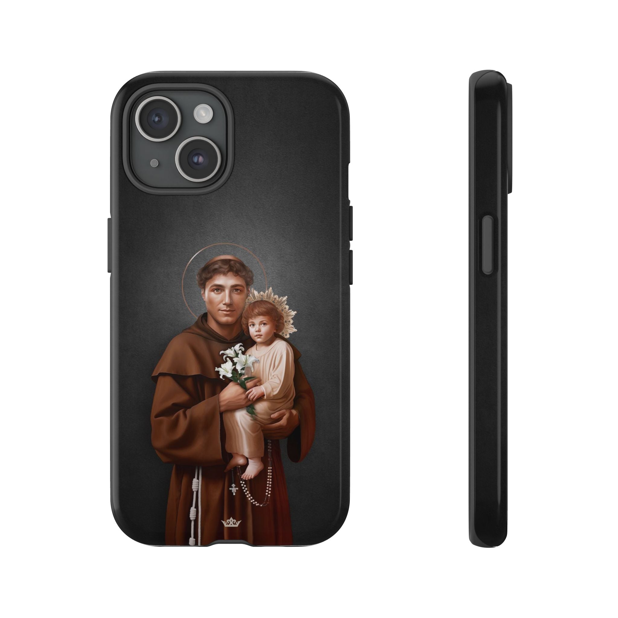 St. Anthony of Padua Hard Phone Case (Dark)