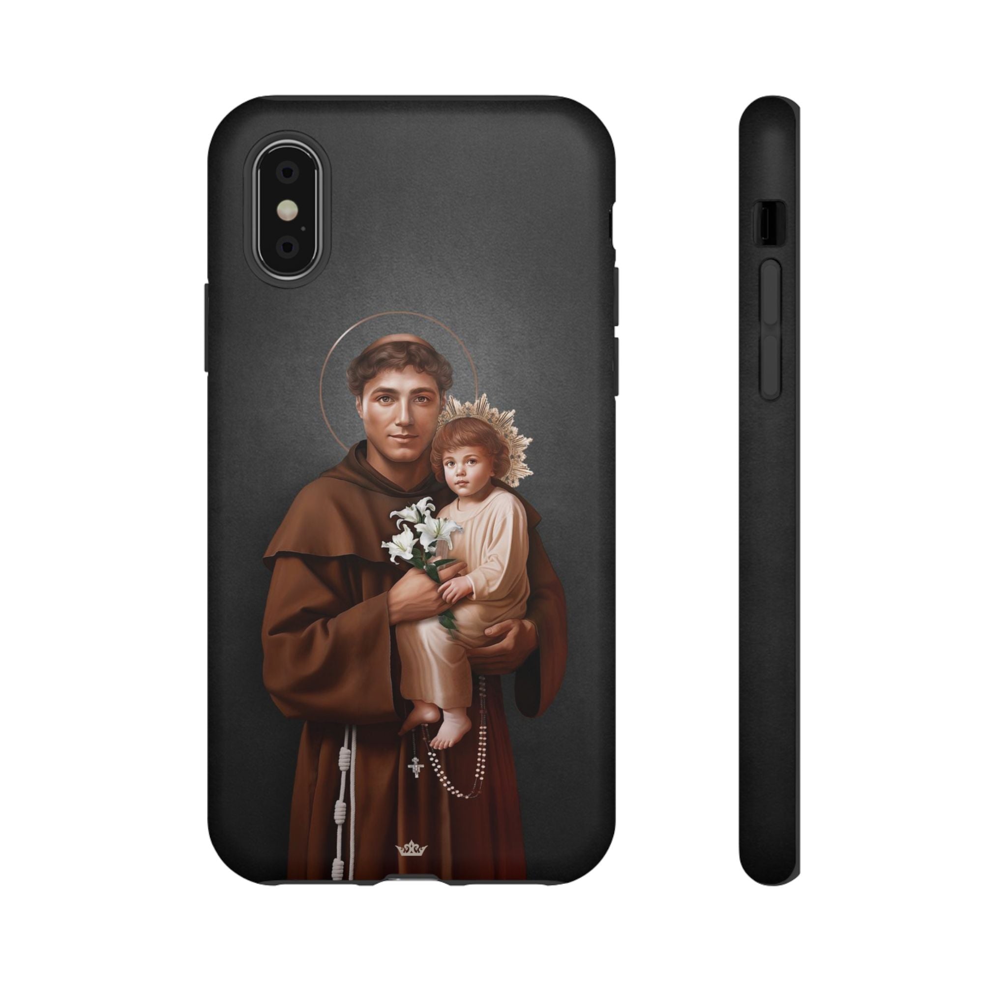 St. Anthony of Padua Hard Phone Case (Dark)