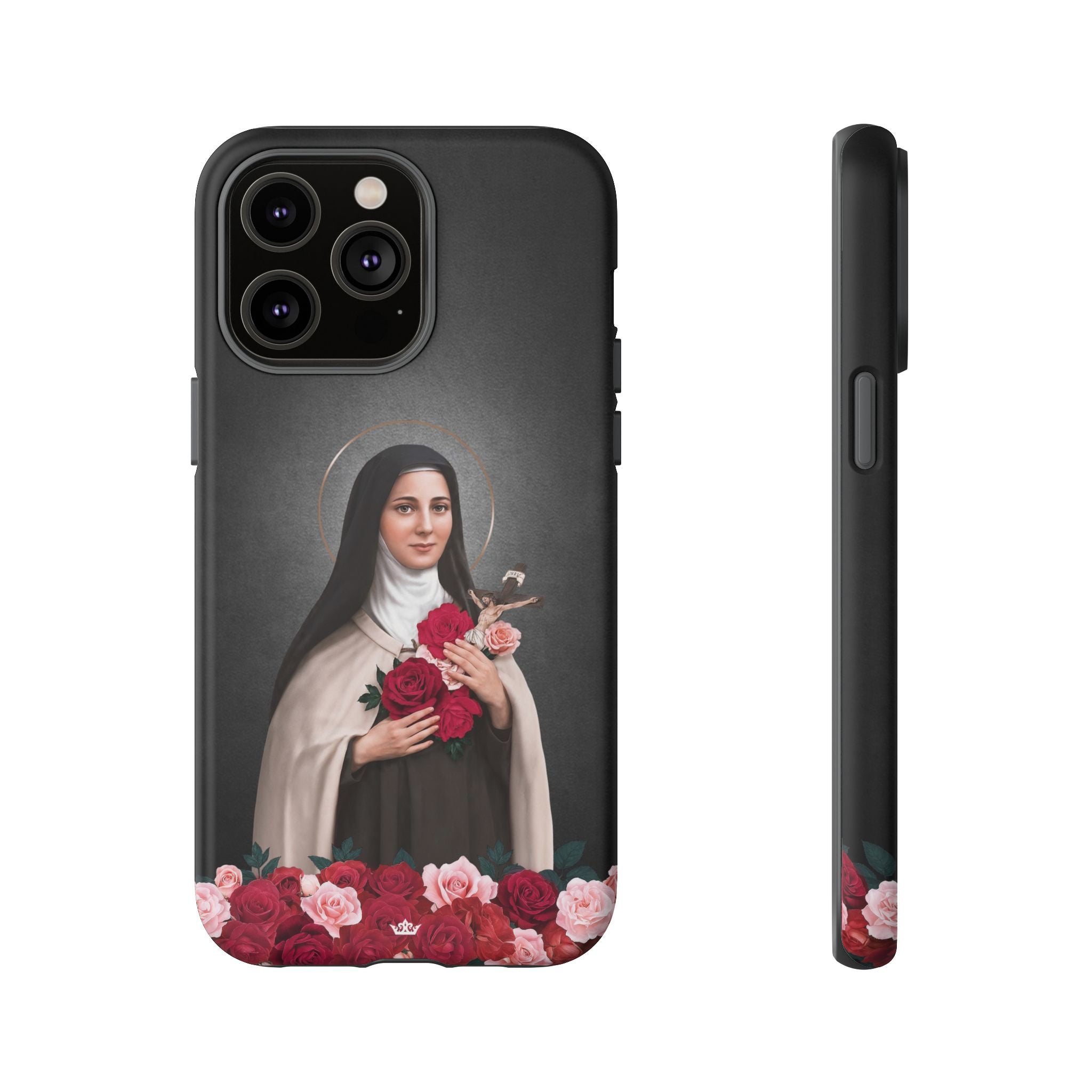 St. Therese of Lisieux Hard Phone Case (Dark)