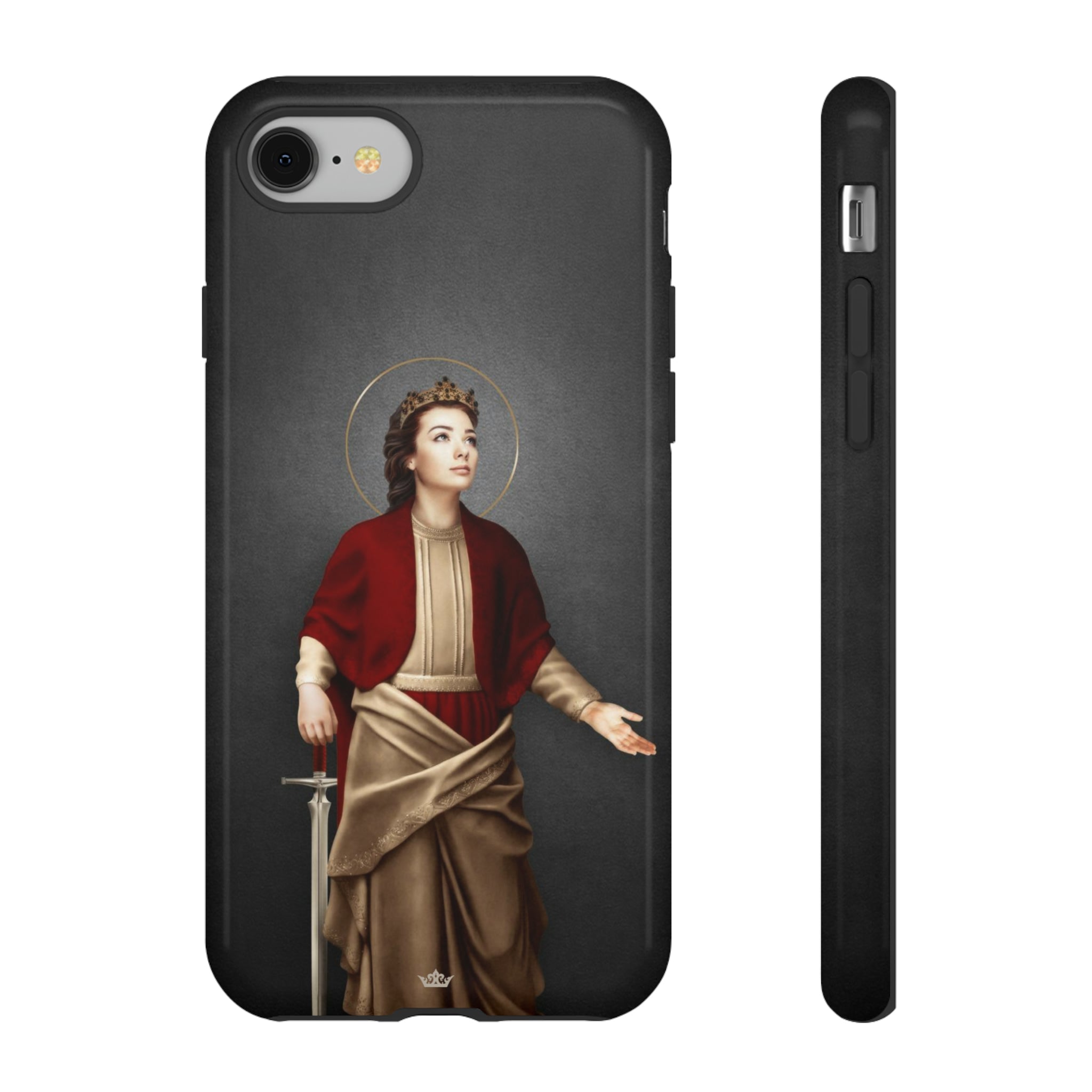 St. Dymphna Hard Phone Case (Dark)