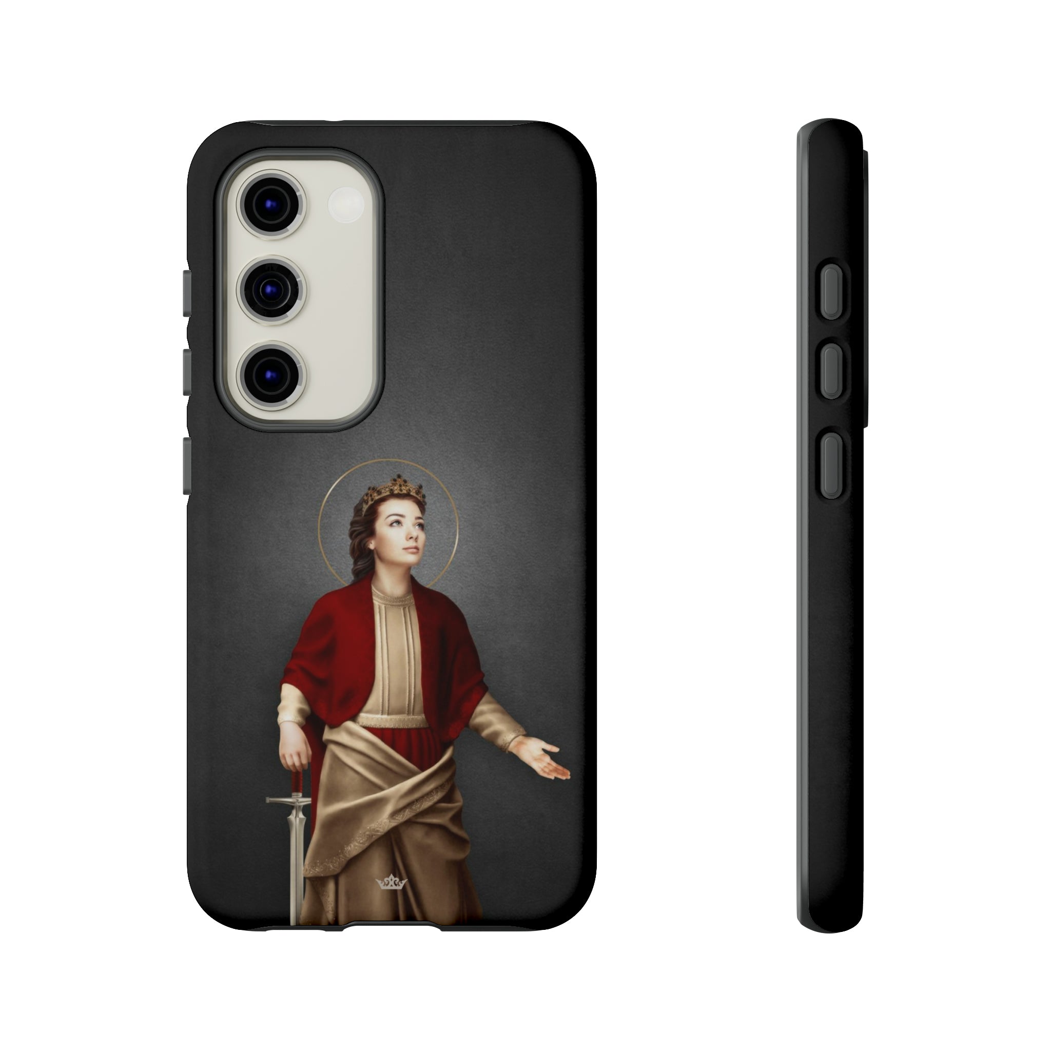 St. Dymphna Hard Phone Case (Dark)
