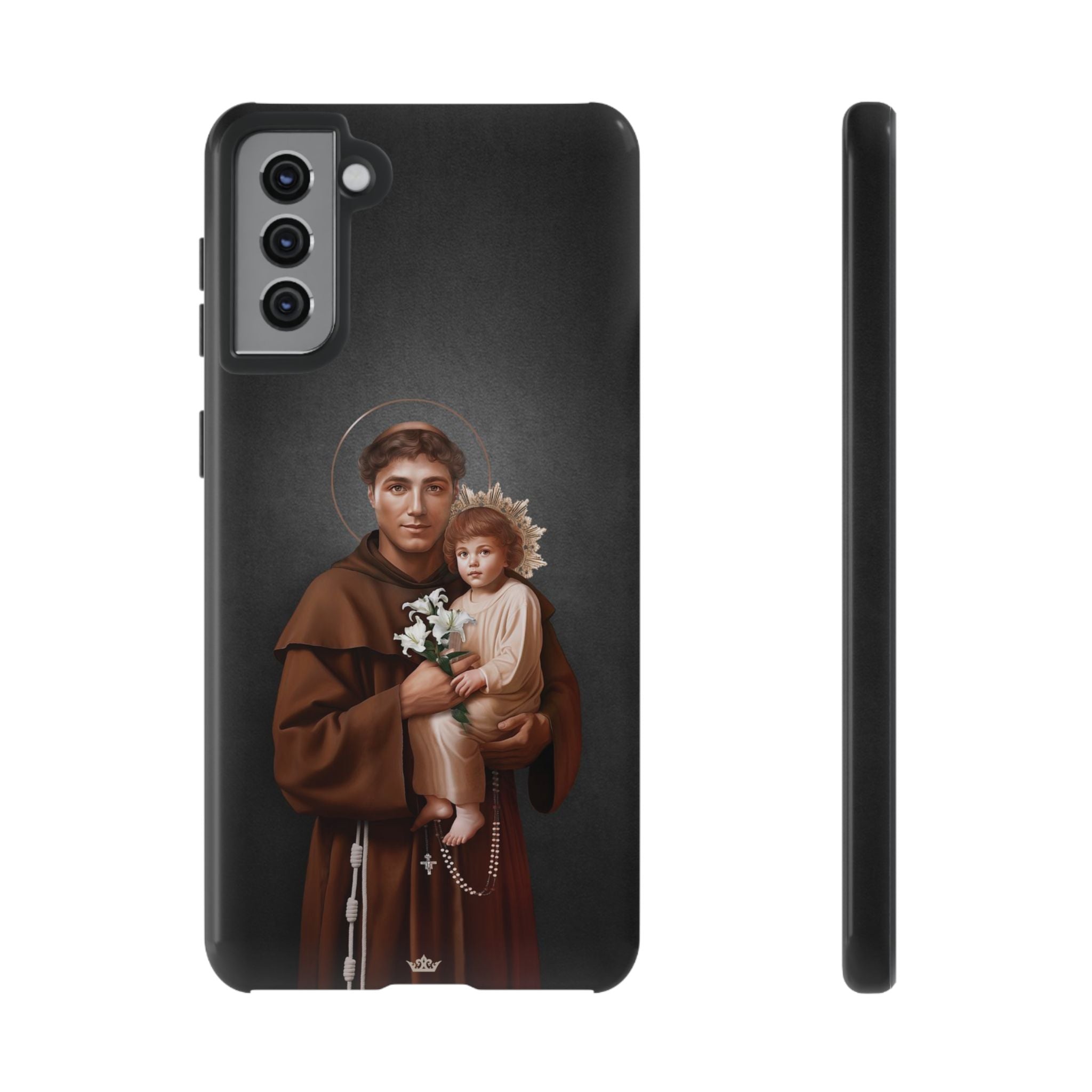 St. Anthony of Padua Hard Phone Case (Dark)
