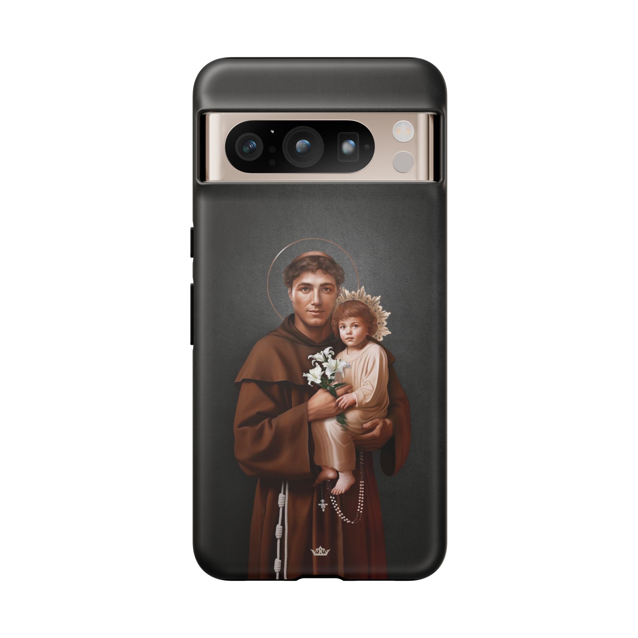 St. Anthony of Padua Hard Phone Case (Dark)