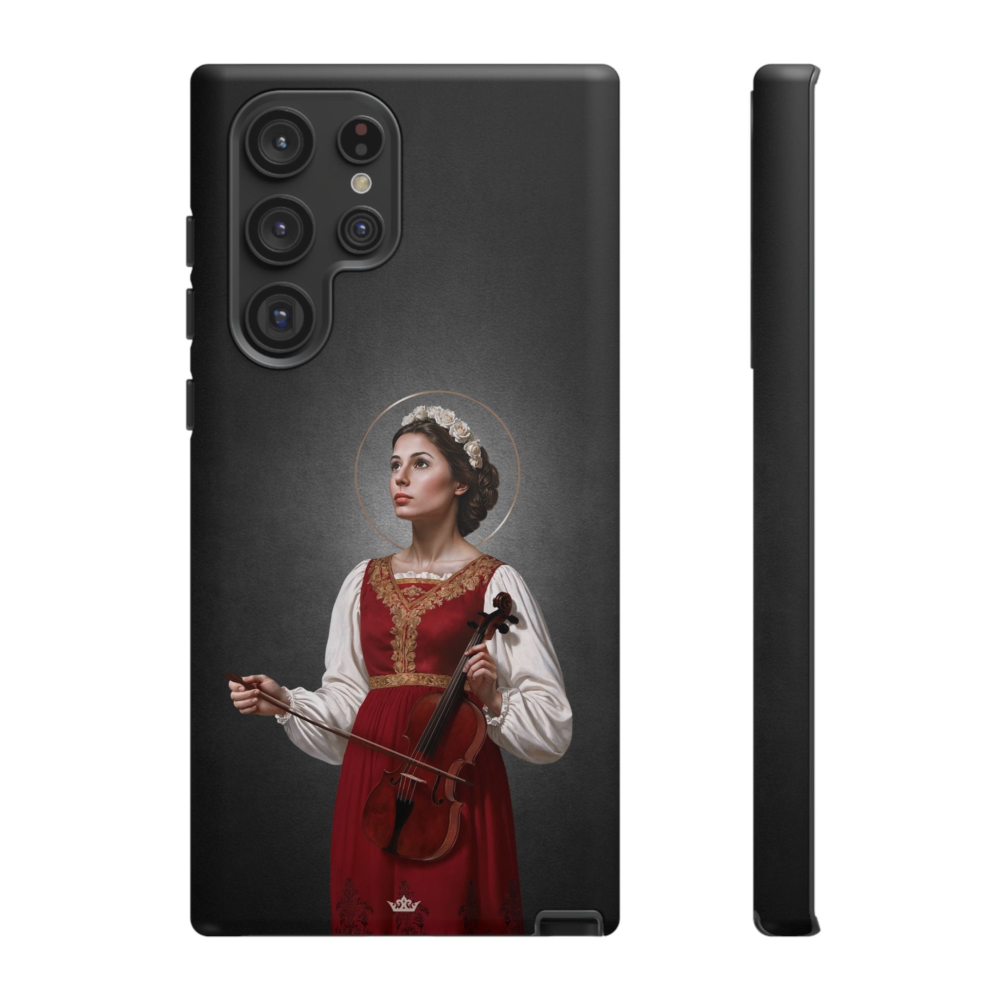 St. Cecilia Hard Phone Case (Dark) Copyright VENXARA
