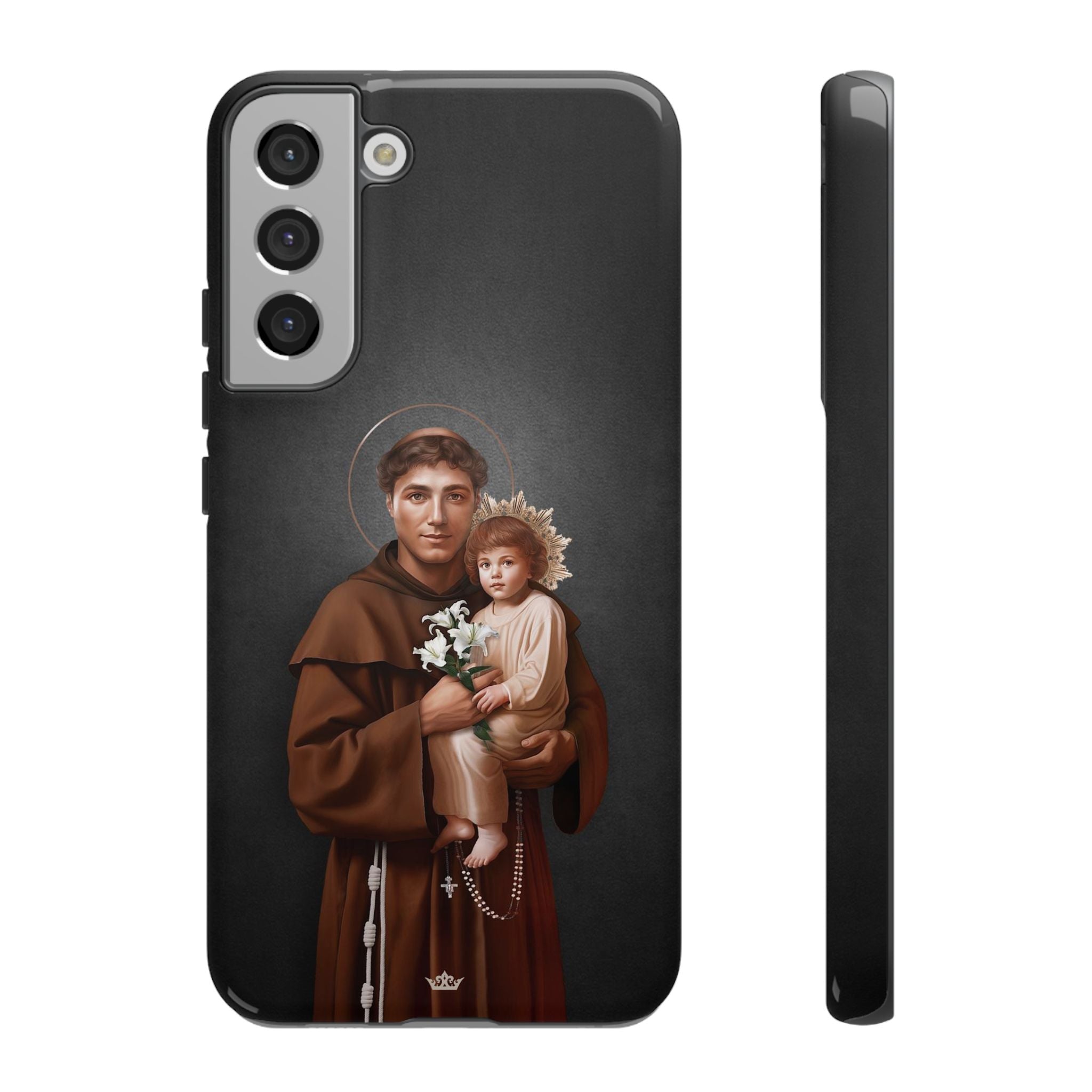 St. Anthony of Padua Hard Phone Case (Dark)