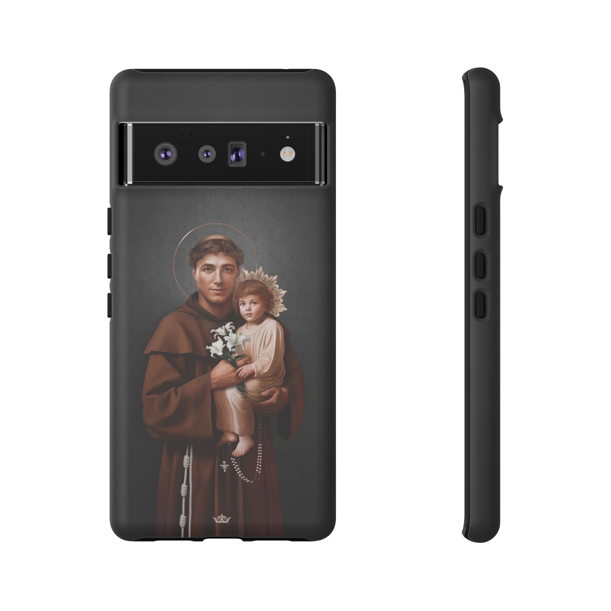 St. Anthony of Padua Hard Phone Case (Dark)