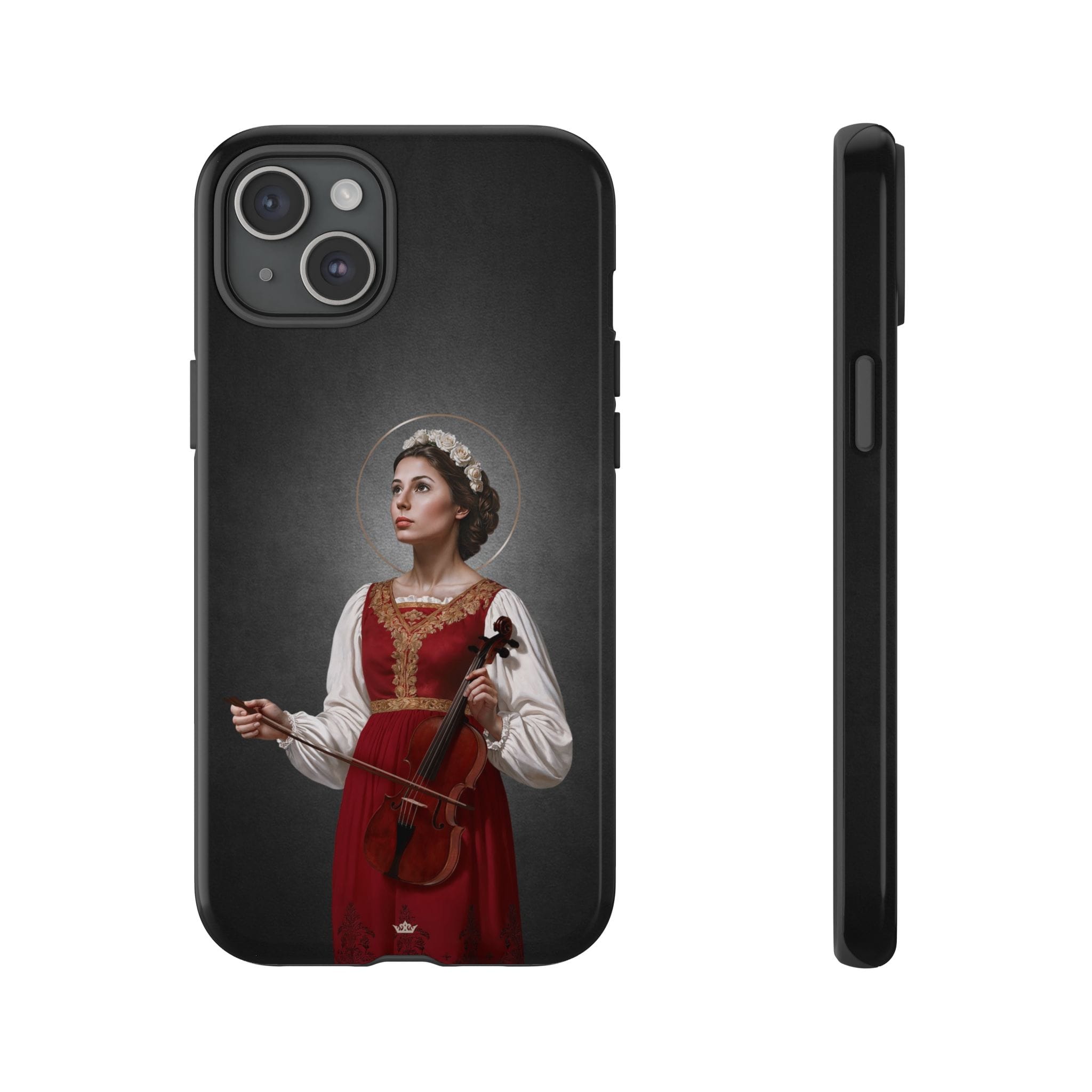 St. Cecilia Hard Phone Case (Dark) Copyright VENXARA