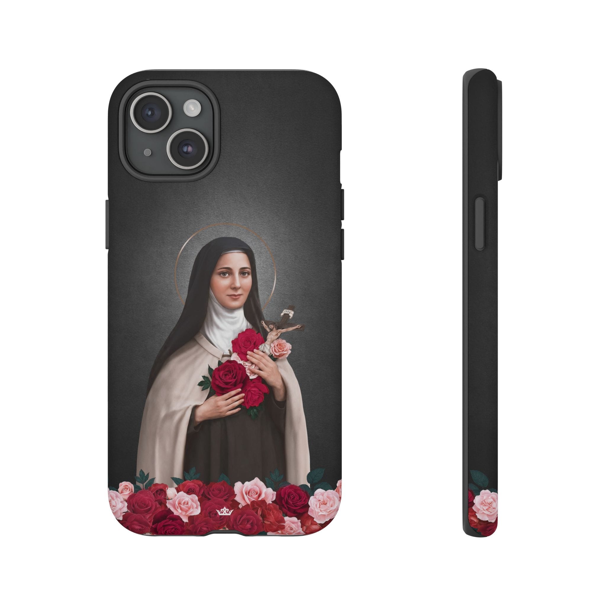 St. Therese of Lisieux Hard Phone Case (Dark) Copyright VENXARA