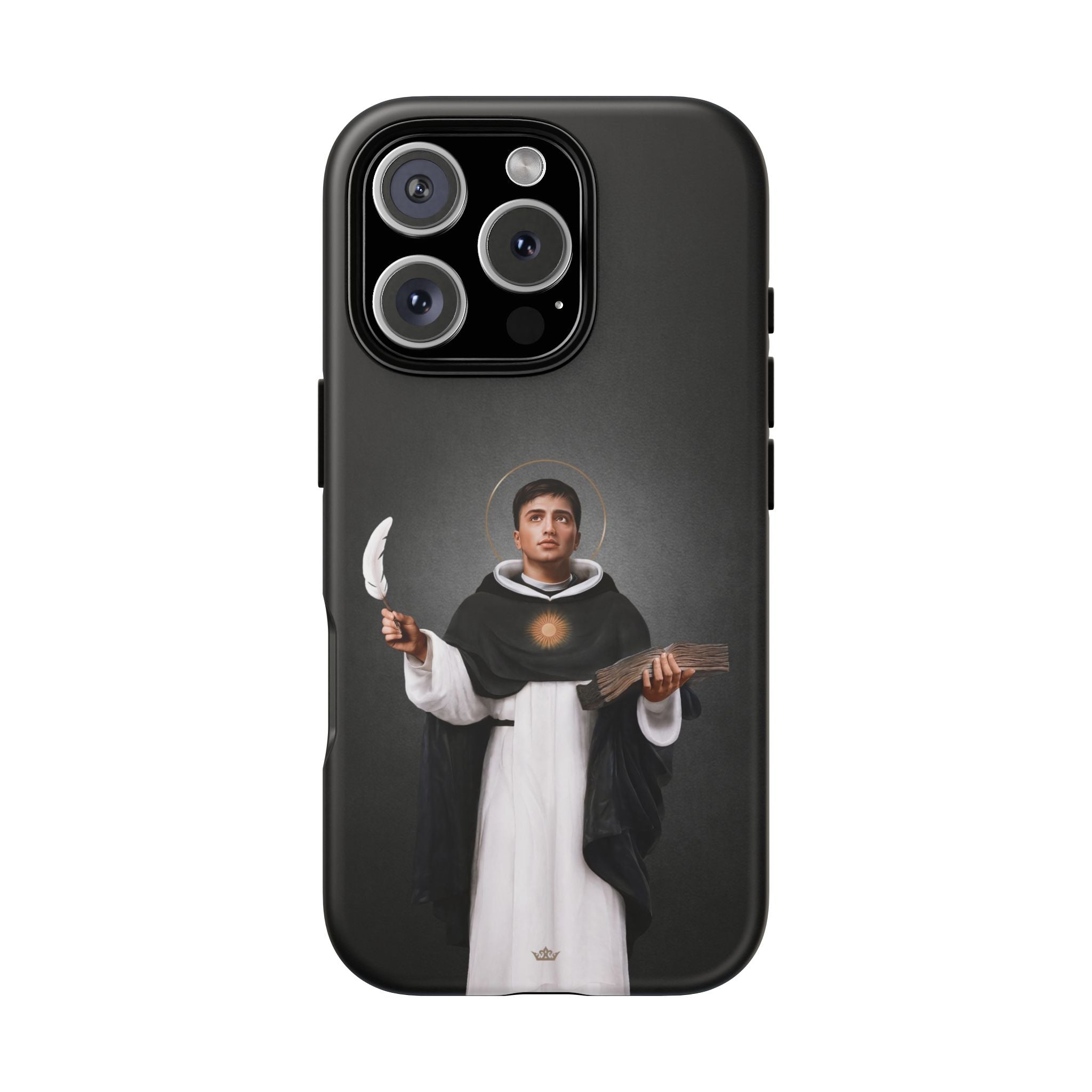 St. Thomas Aquinas Hard Phone Case (Dark)
