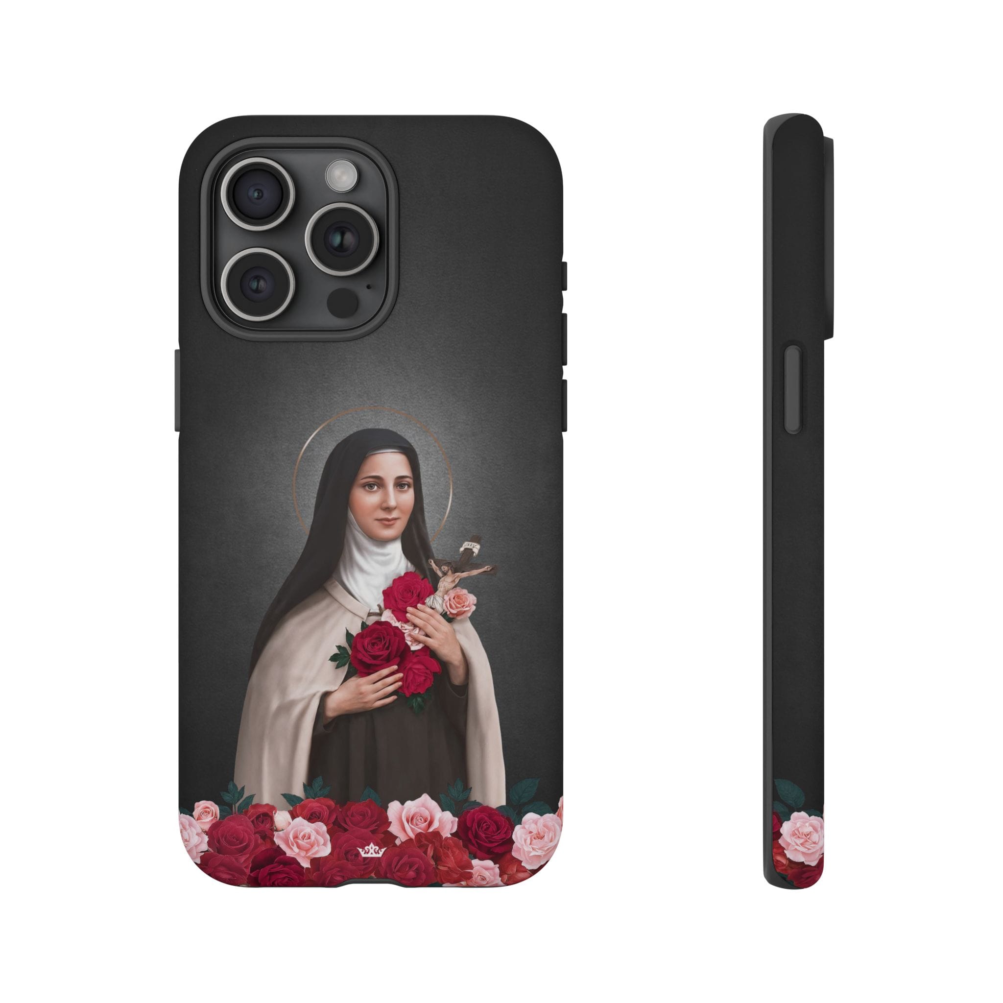 St. Therese of Lisieux Hard Phone Case (Dark) Copyright VENXARA