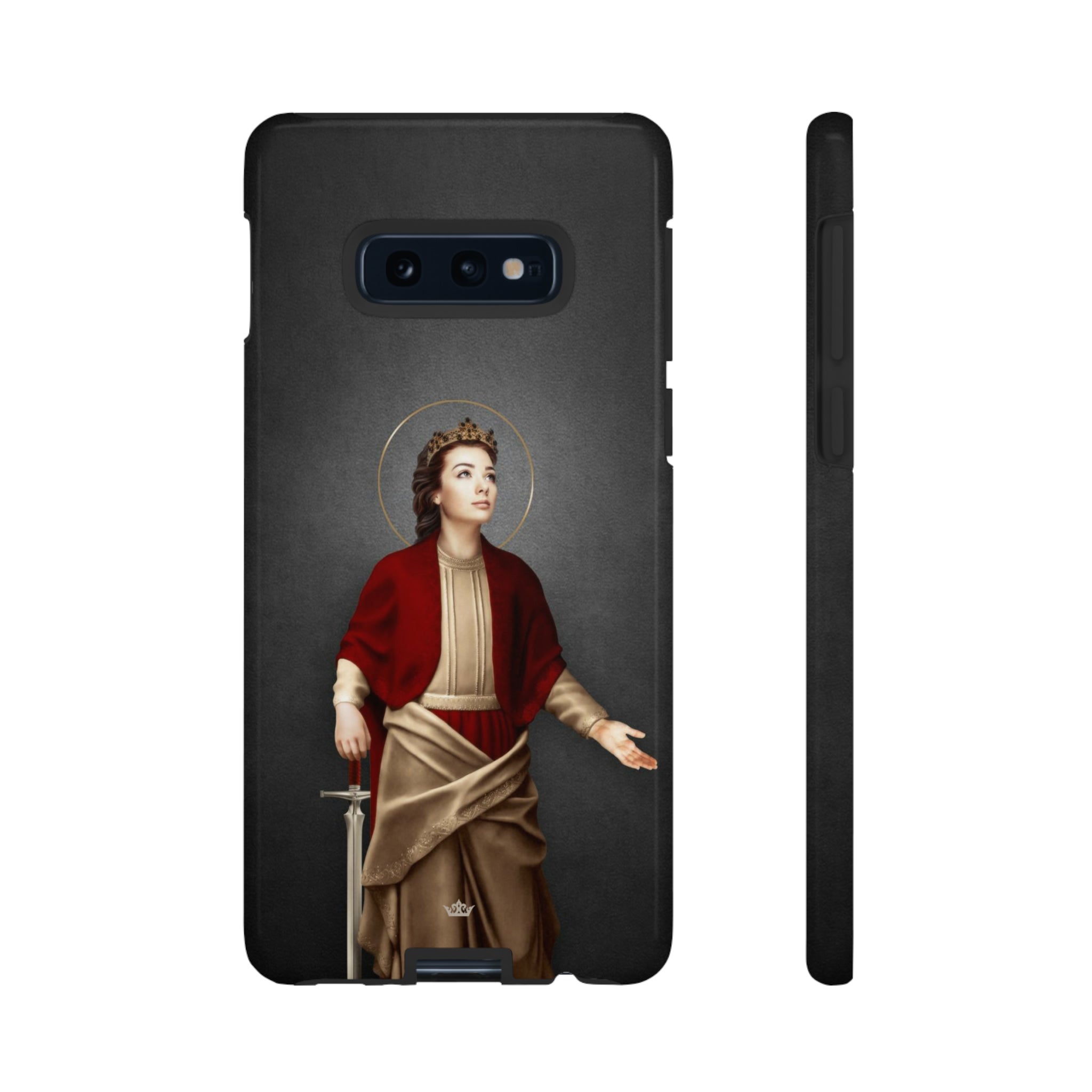 St. Dymphna Hard Phone Case (Dark)