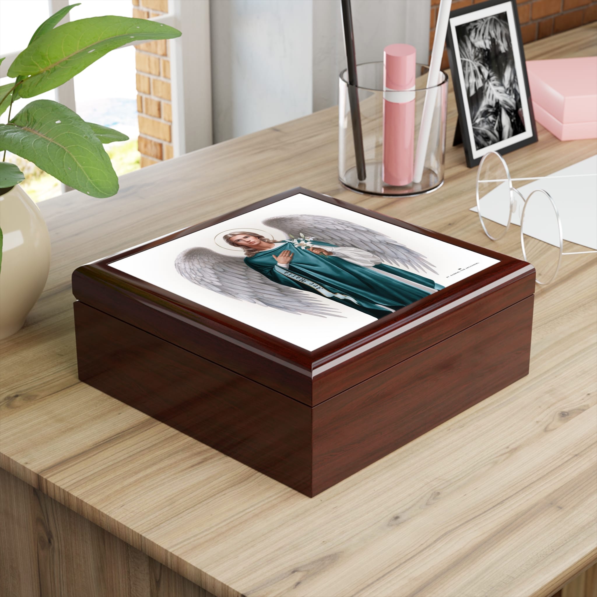 St. Gabriel the Archangel Keepsake Box Copyright VENXARA