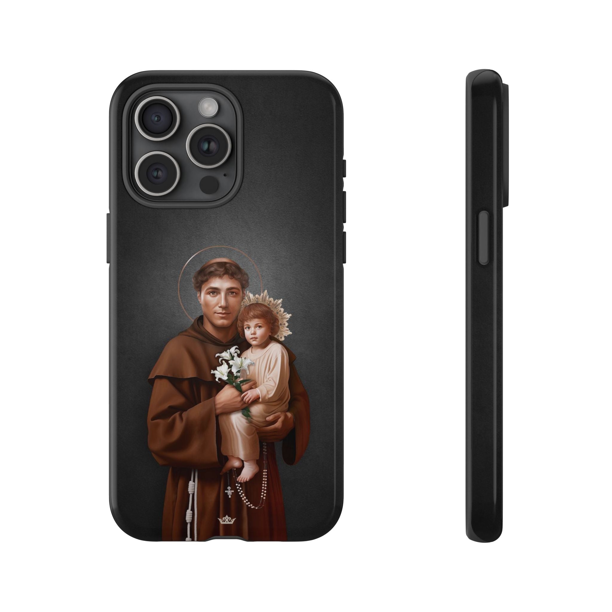 St. Anthony of Padua Hard Phone Case (Dark)
