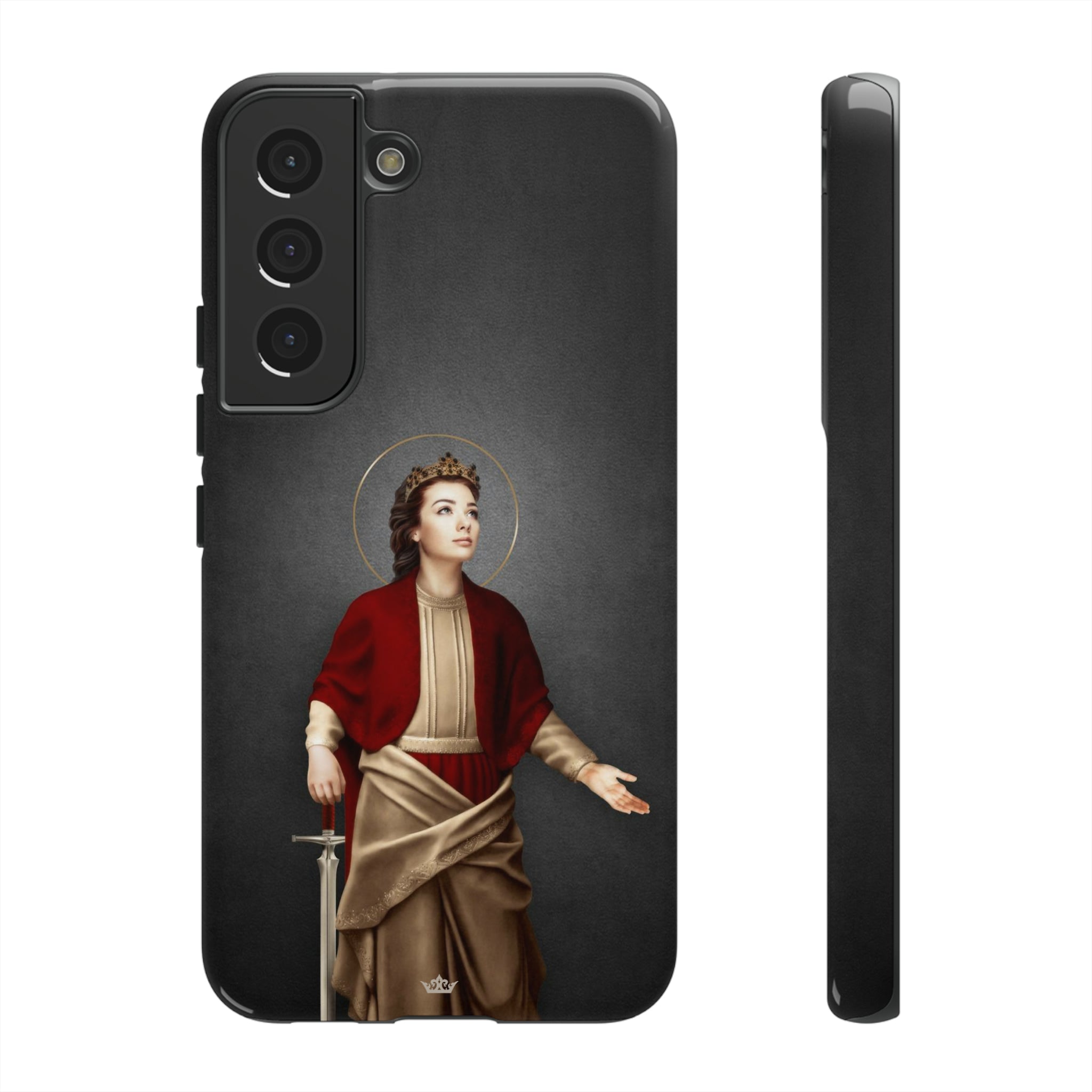 St. Dymphna Hard Phone Case (Dark)