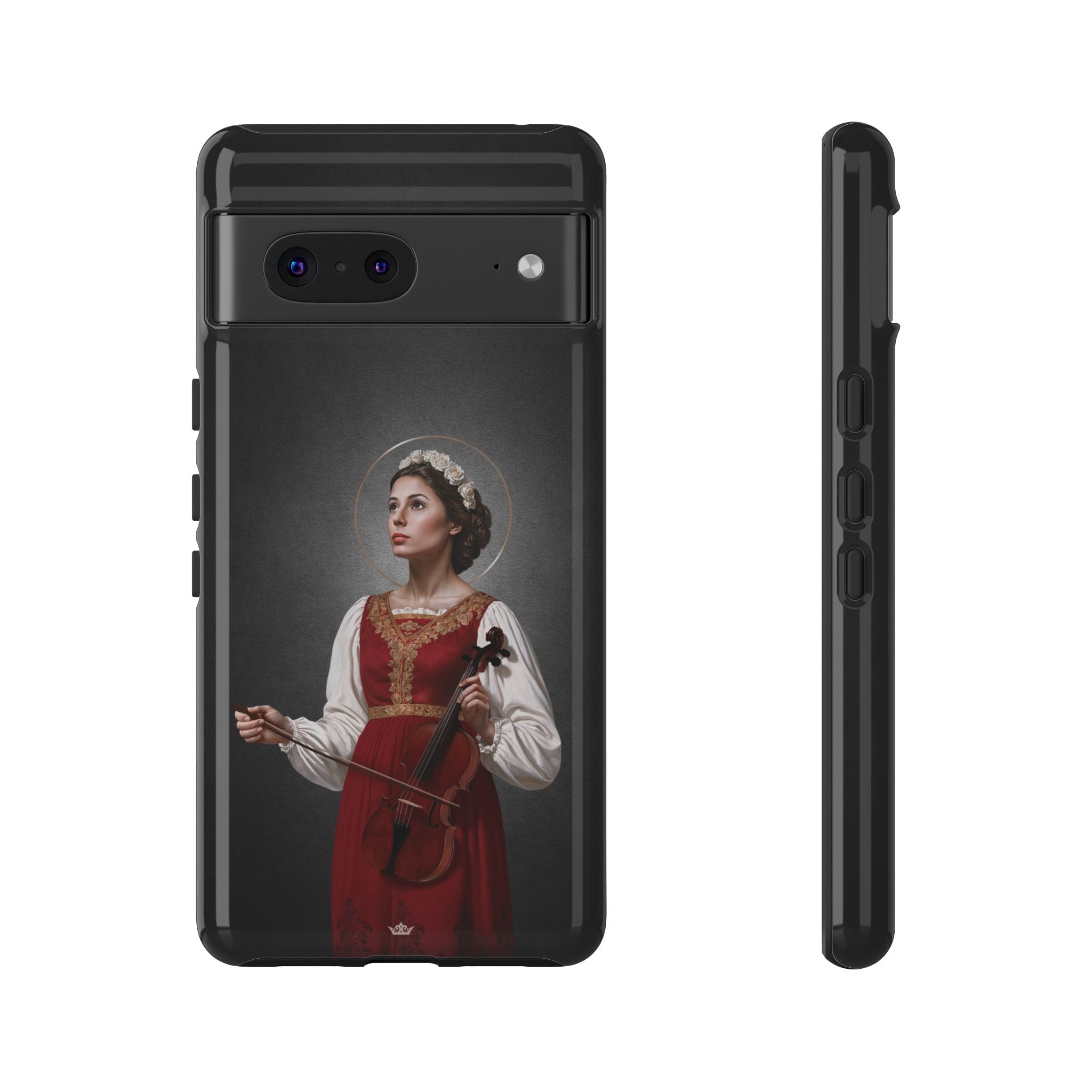 St. Cecilia Hard Phone Case (Dark) Copyright VENXARA