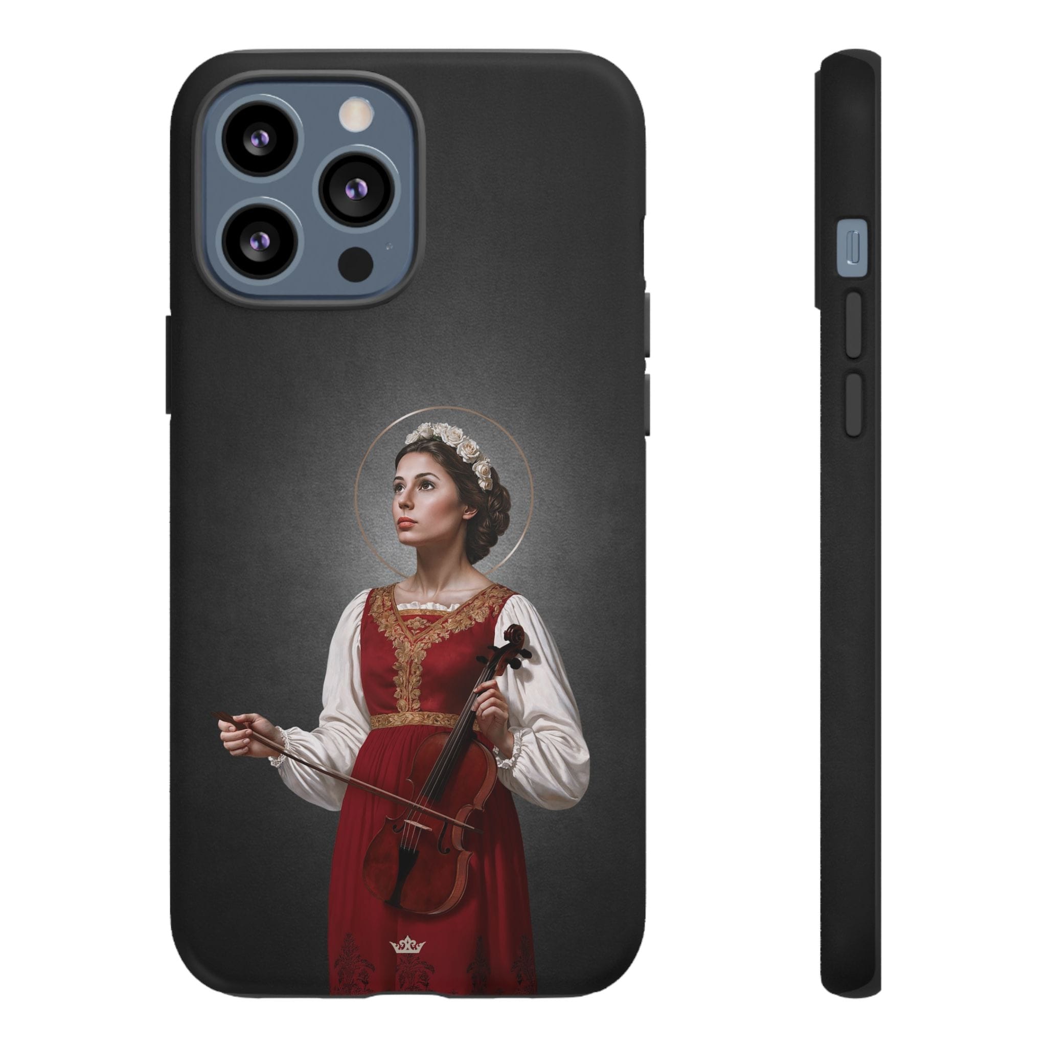 St. Cecilia Hard Phone Case (Dark) Copyright VENXARA