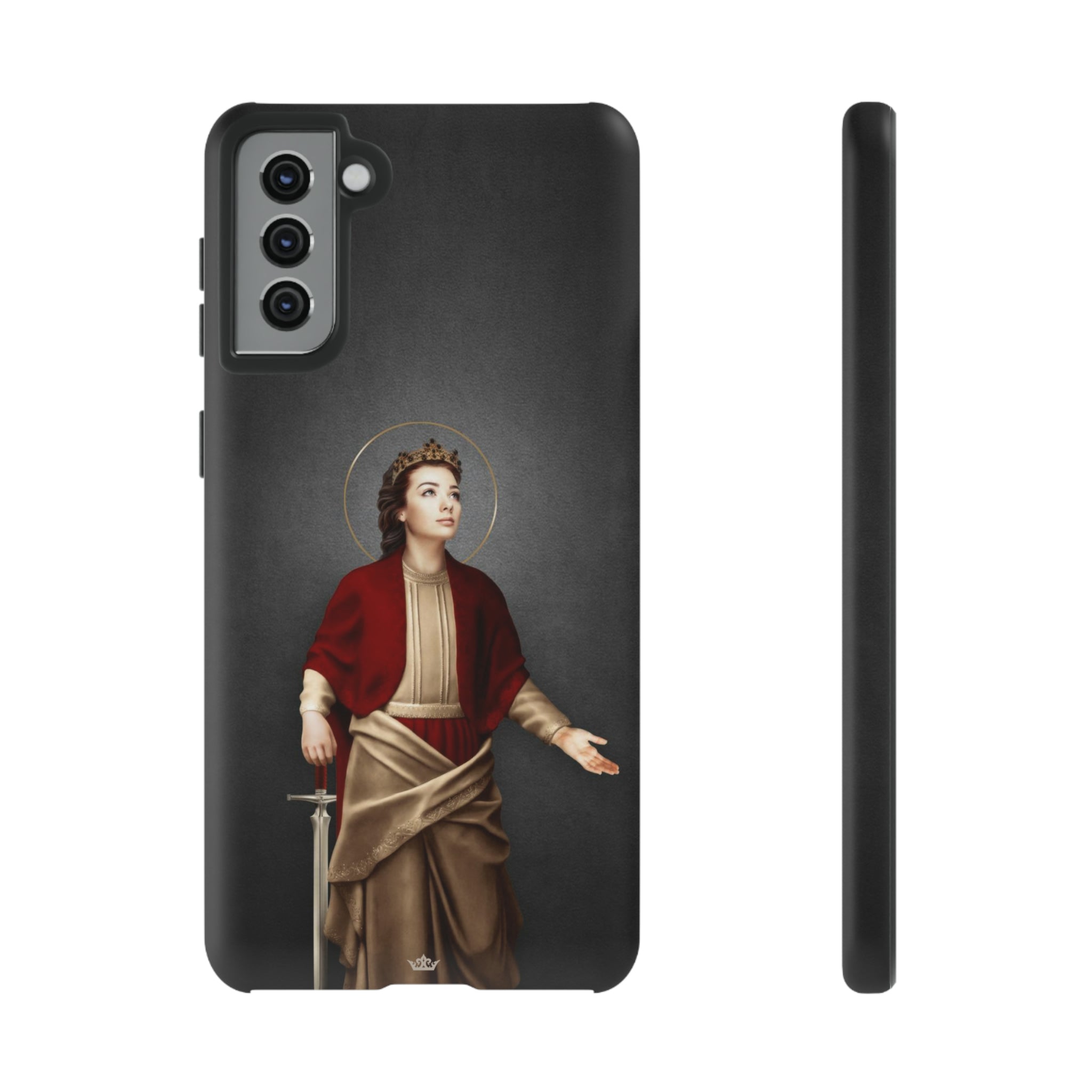 St. Dymphna Hard Phone Case (Dark)