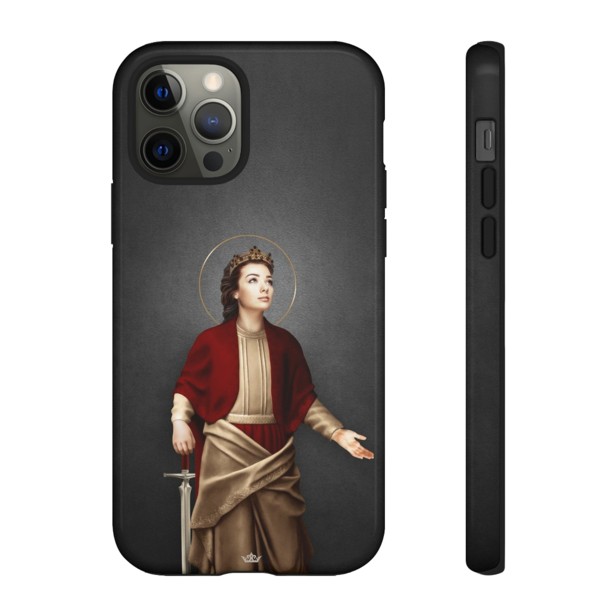 St. Dymphna Hard Phone Case (Dark)