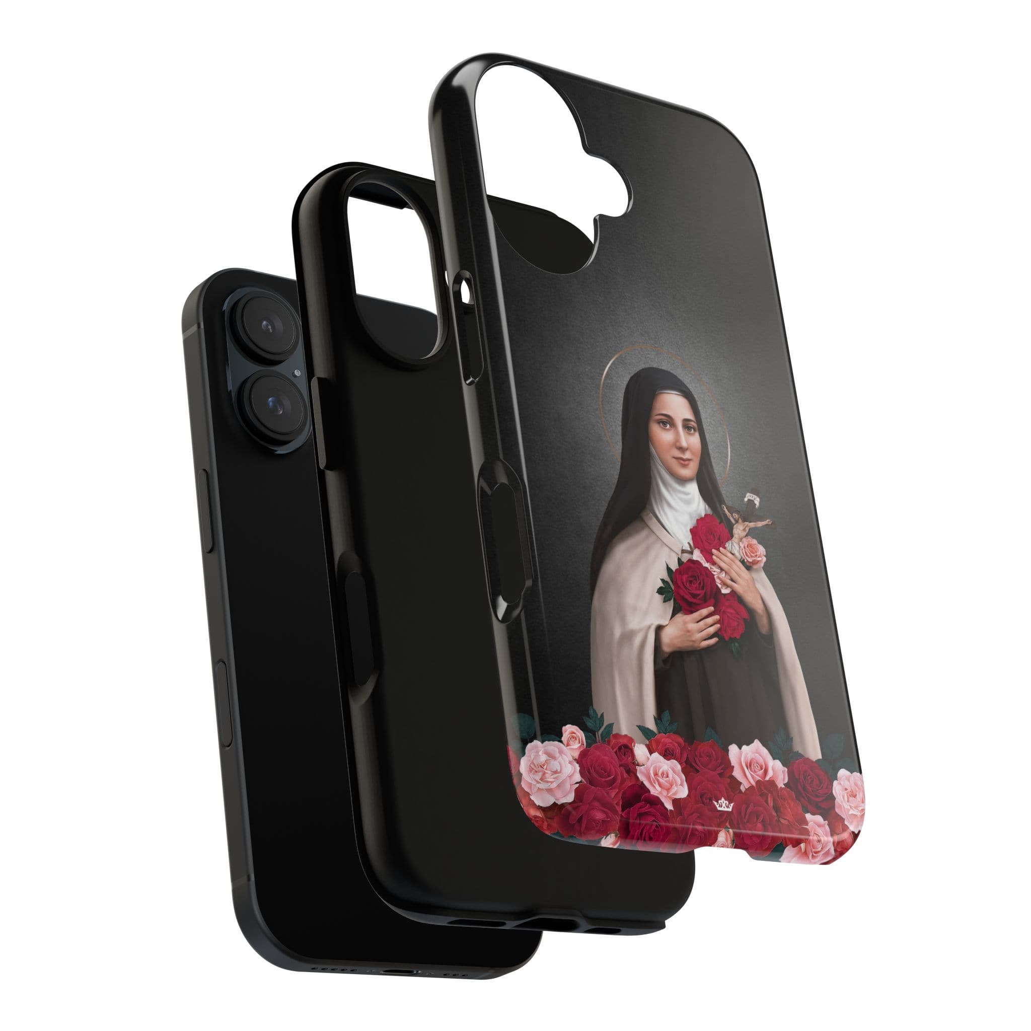 St. Therese of Lisieux Hard Phone Case (Dark) Copyright VENXARA