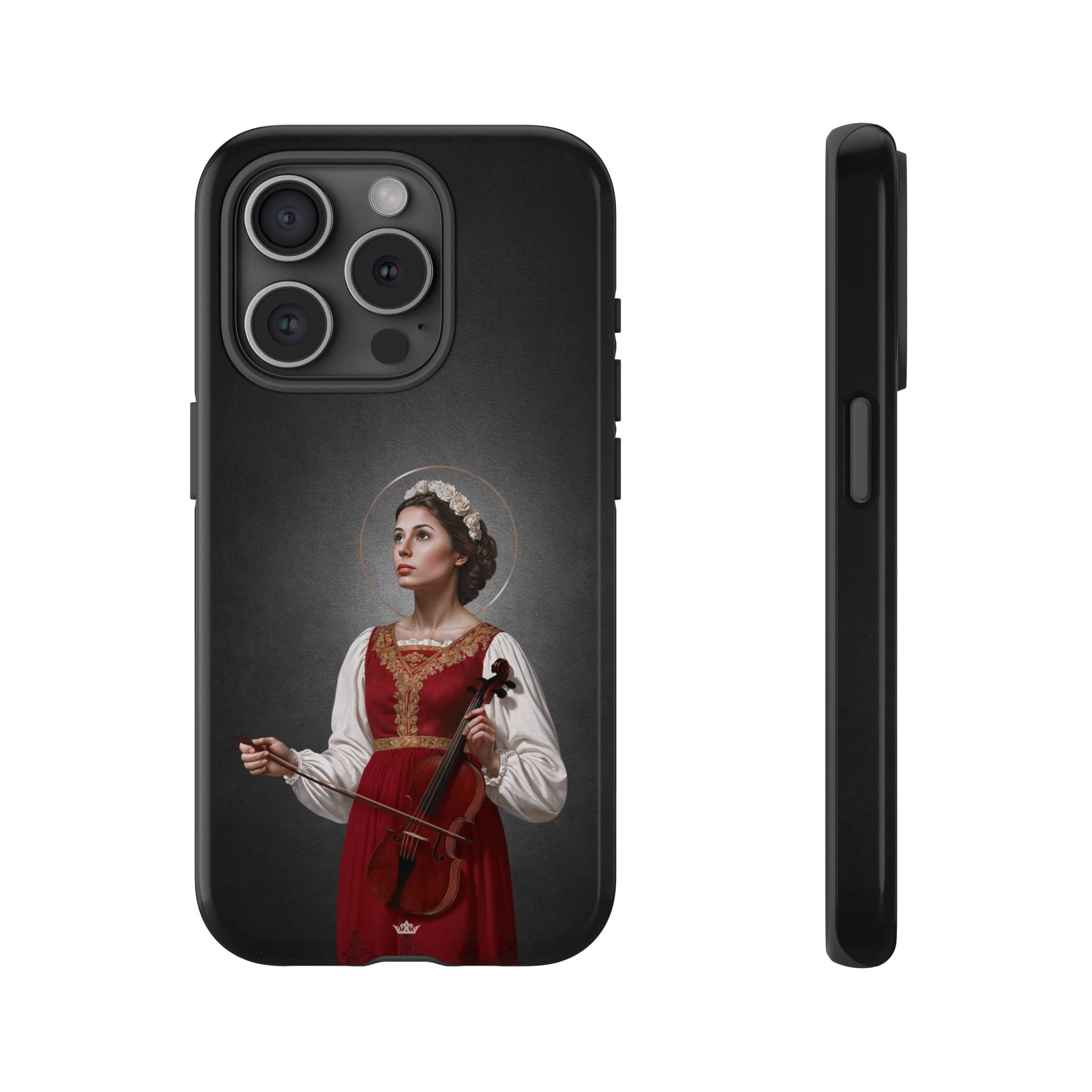 St. Cecilia Hard Phone Case (Dark) Copyright VENXARA