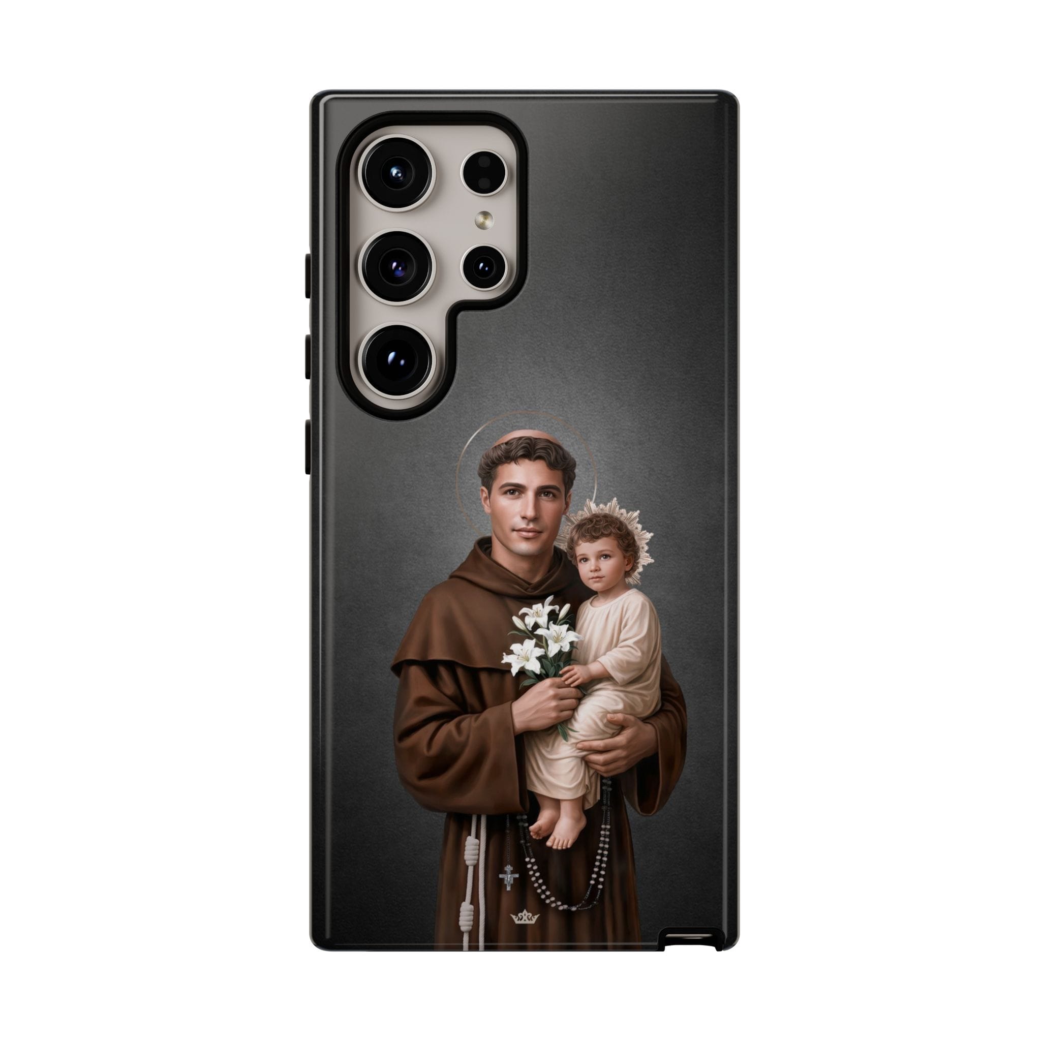 St. Anthony of Padua Hard Phone Case (Dark) Copyright VENXARA