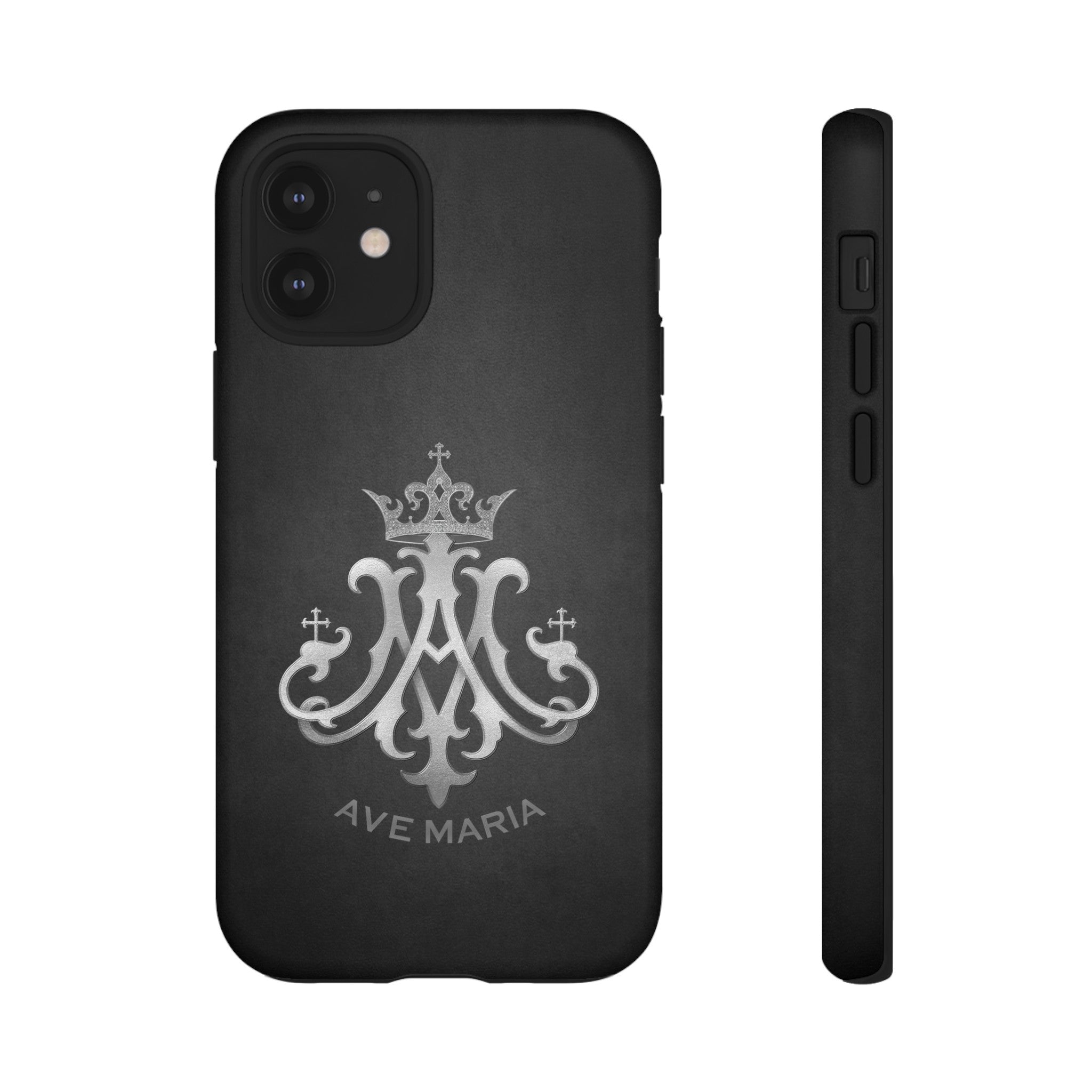 Ave Maria Hard Phone Case (Charcoal)