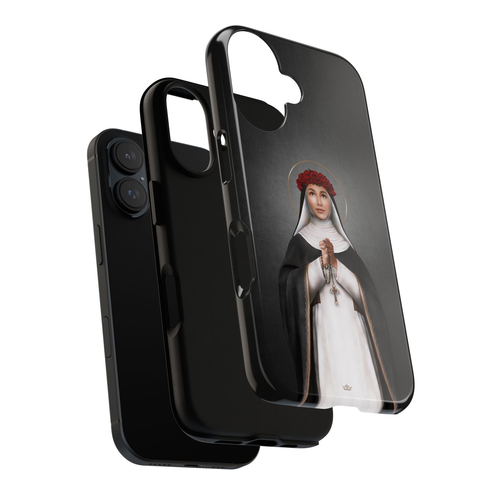 St. Rose of Lima Hard Phone Case (Dark)