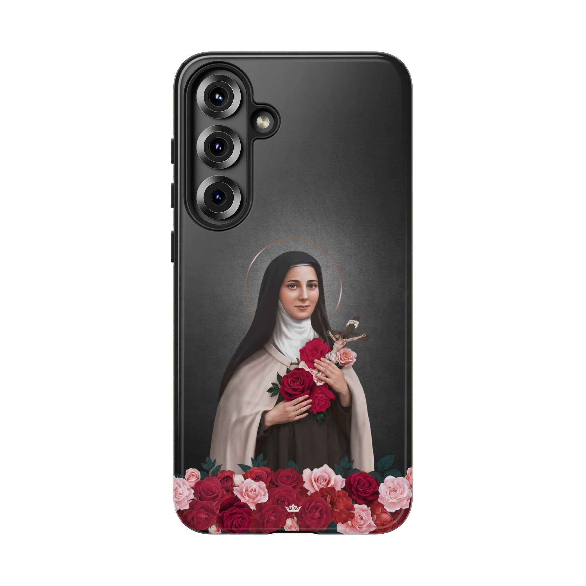 St. Therese of Lisieux Hard Phone Case (Dark) Copyright VENXARA