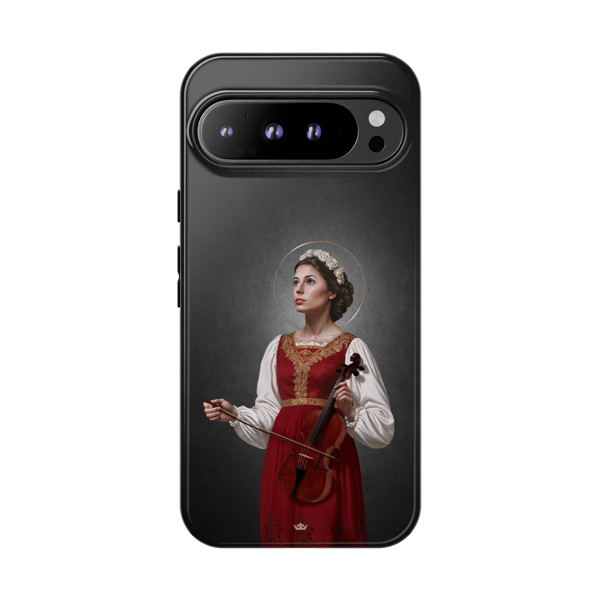 St. Cecilia Hard Phone Case (Dark) Copyright VENXARA