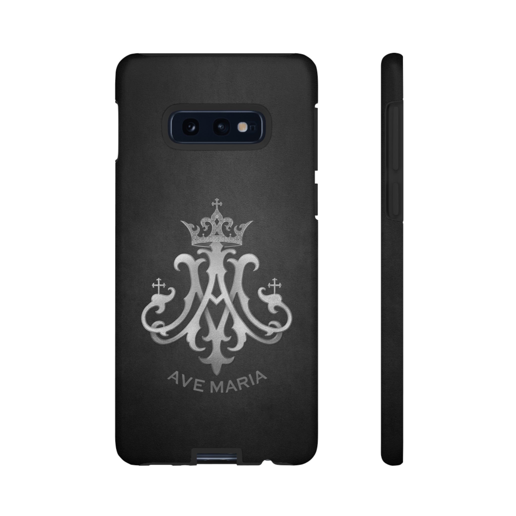 Ave Maria Hard Phone Case (Charcoal)
