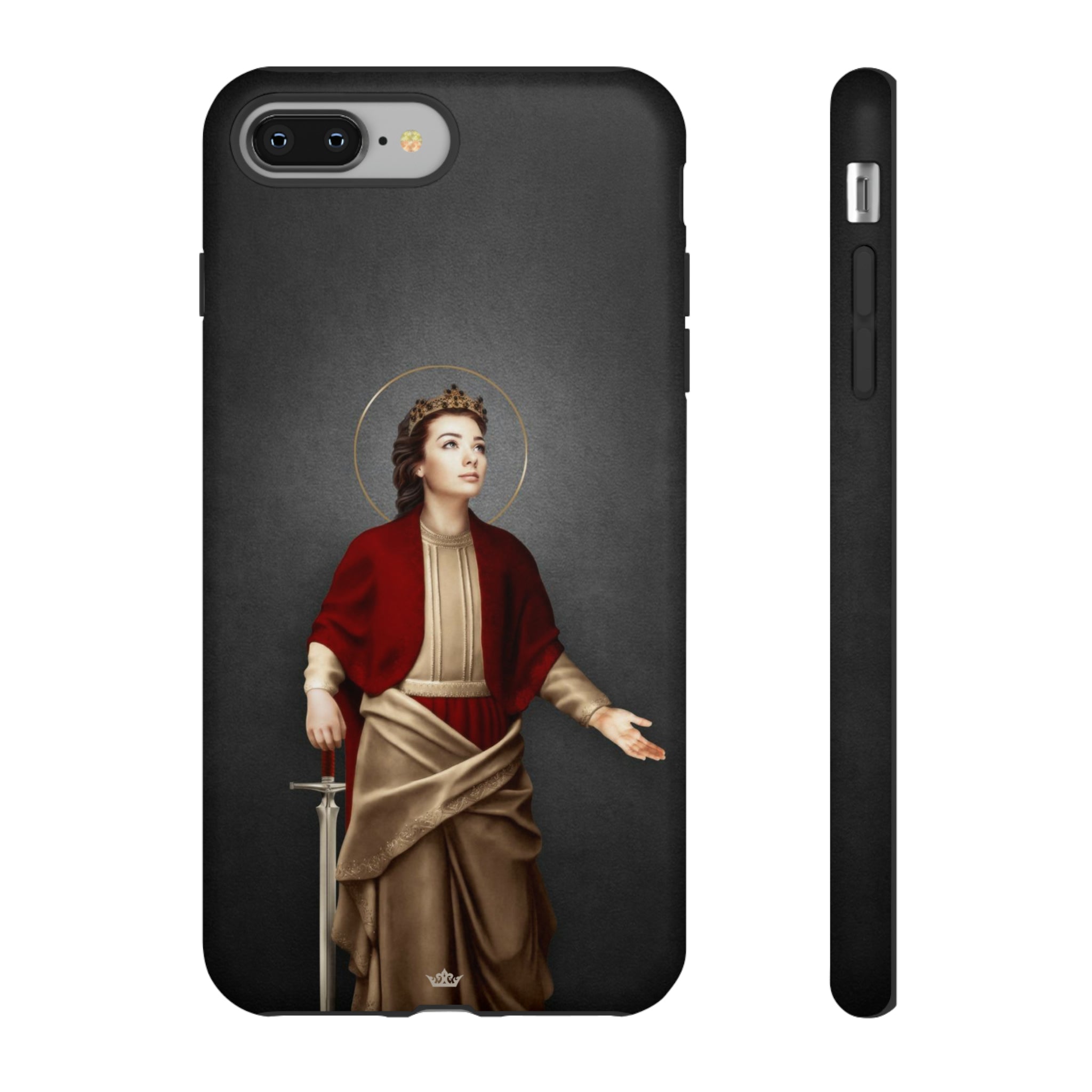 St. Dymphna Hard Phone Case (Dark)