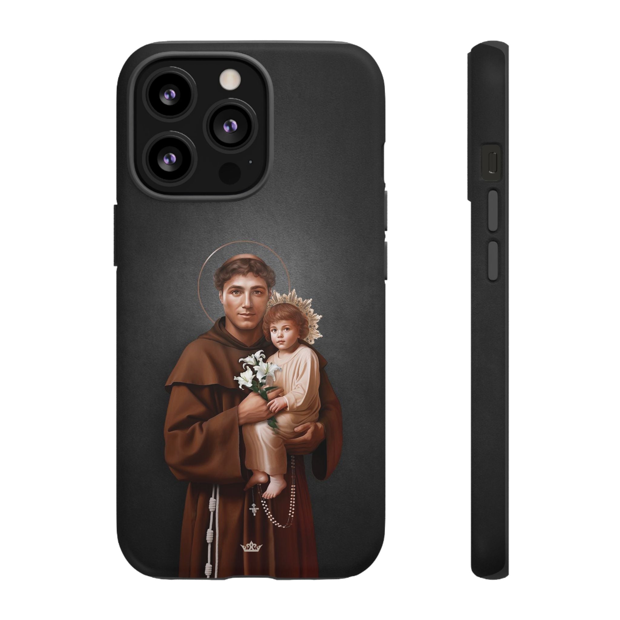 St. Anthony of Padua Hard Phone Case (Dark)