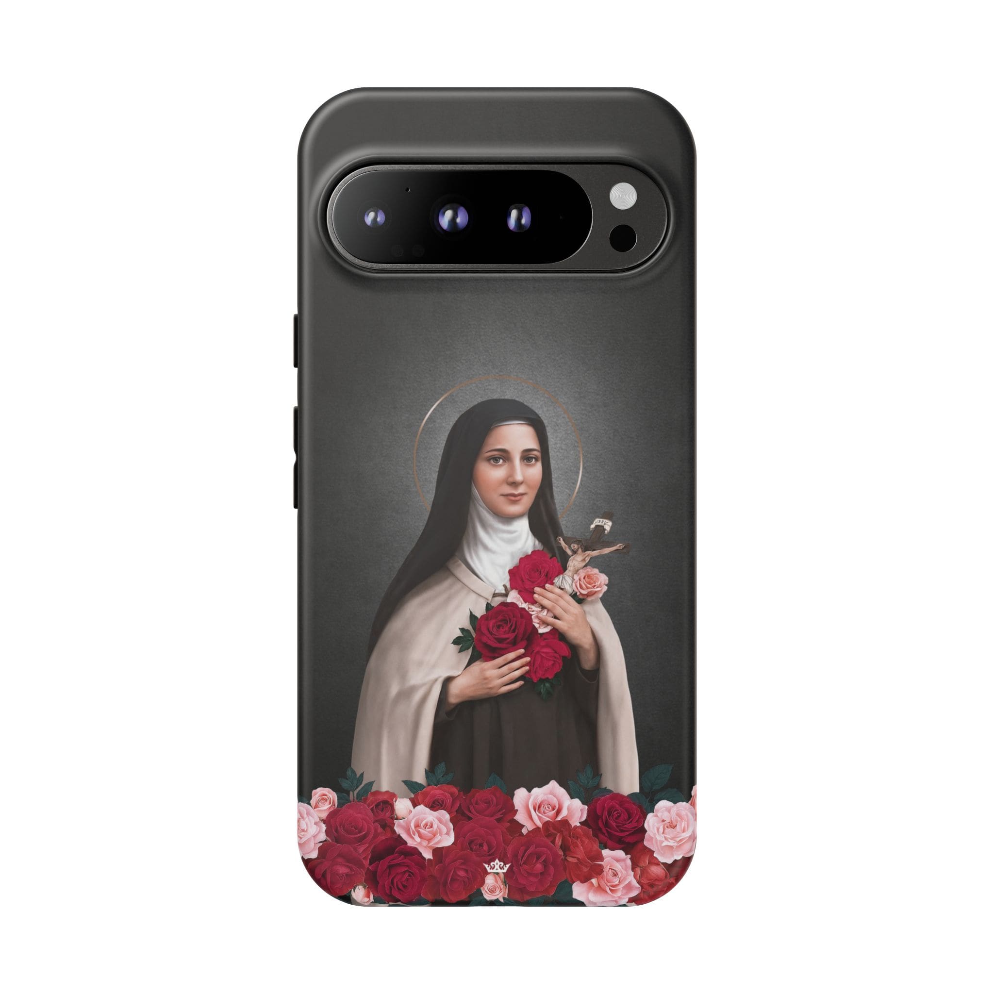 St. Therese of Lisieux Hard Phone Case (Dark) Copyright VENXARA
