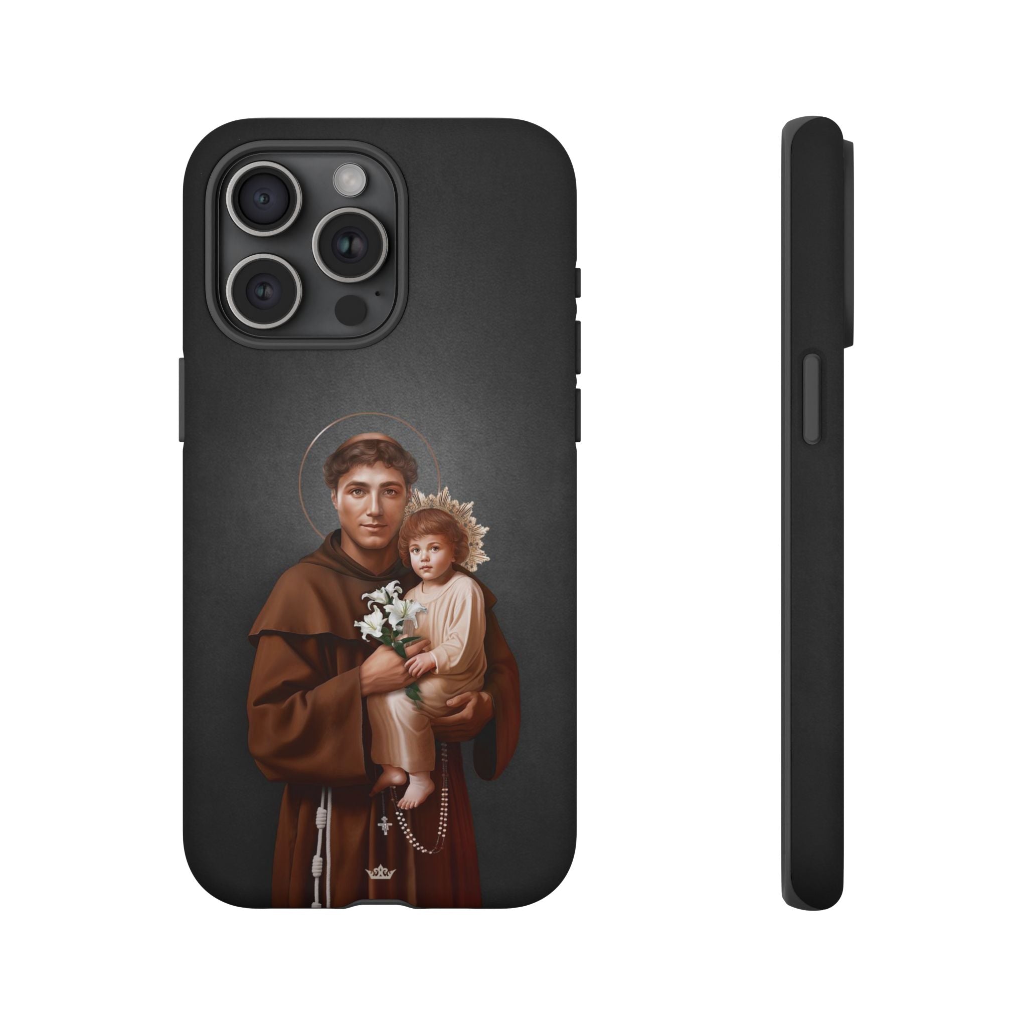 St. Anthony of Padua Hard Phone Case (Dark)