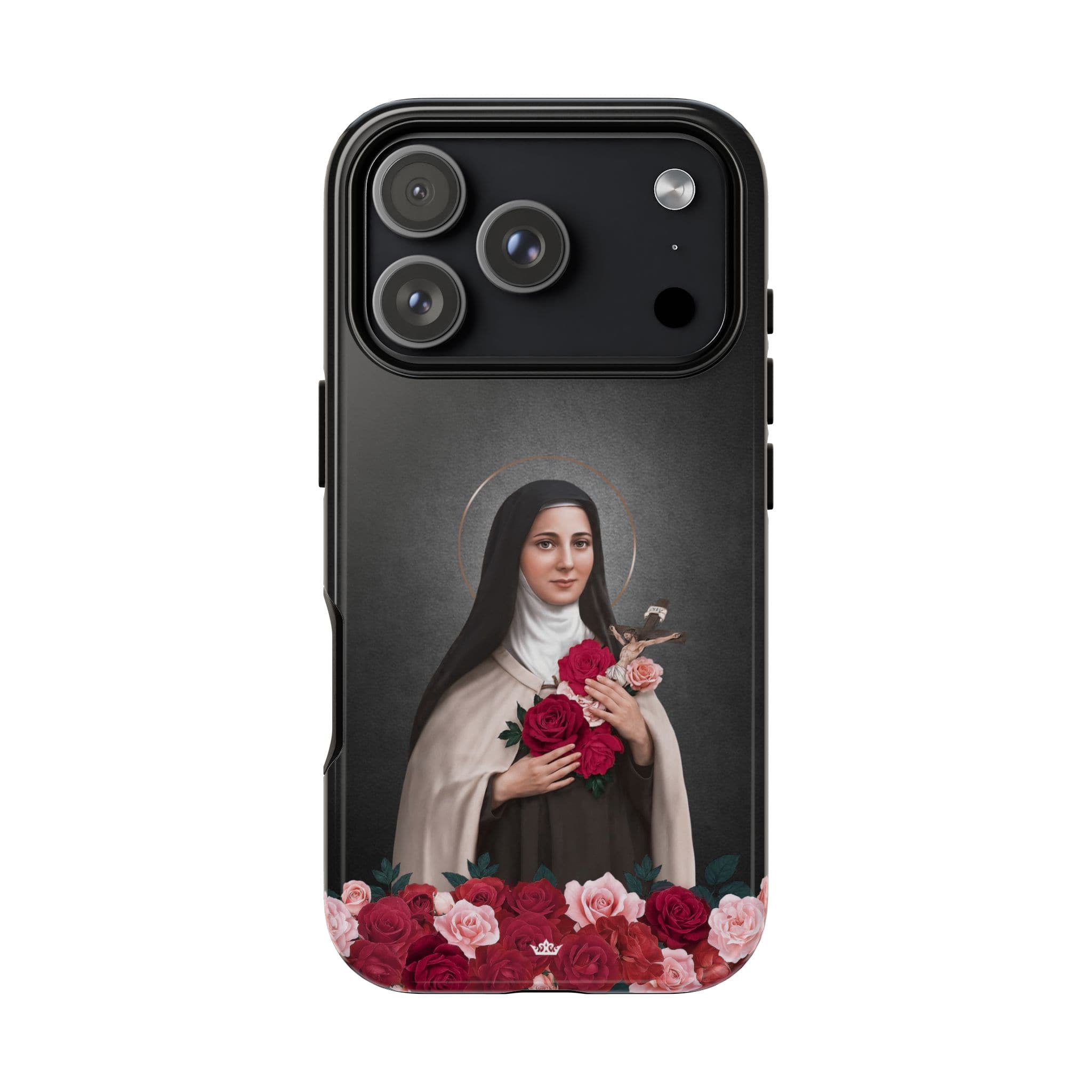 St. Therese of Lisieux Hard Phone Case (Dark) Copyright VENXARA