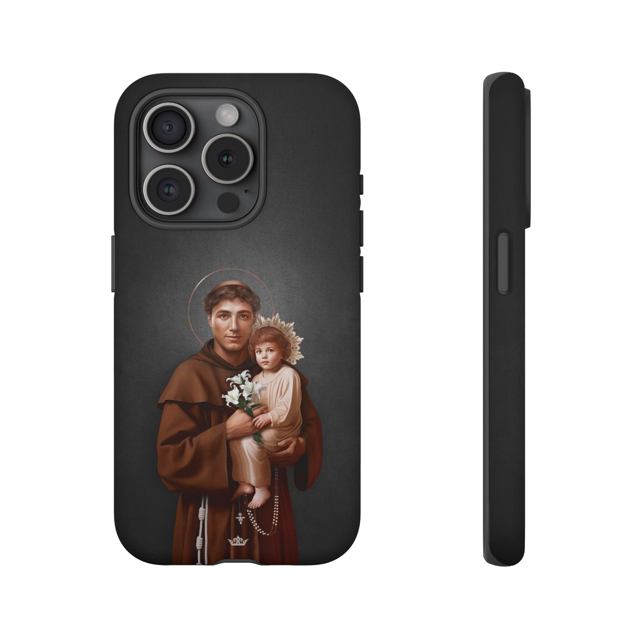 St. Anthony of Padua Hard Phone Case (Dark)