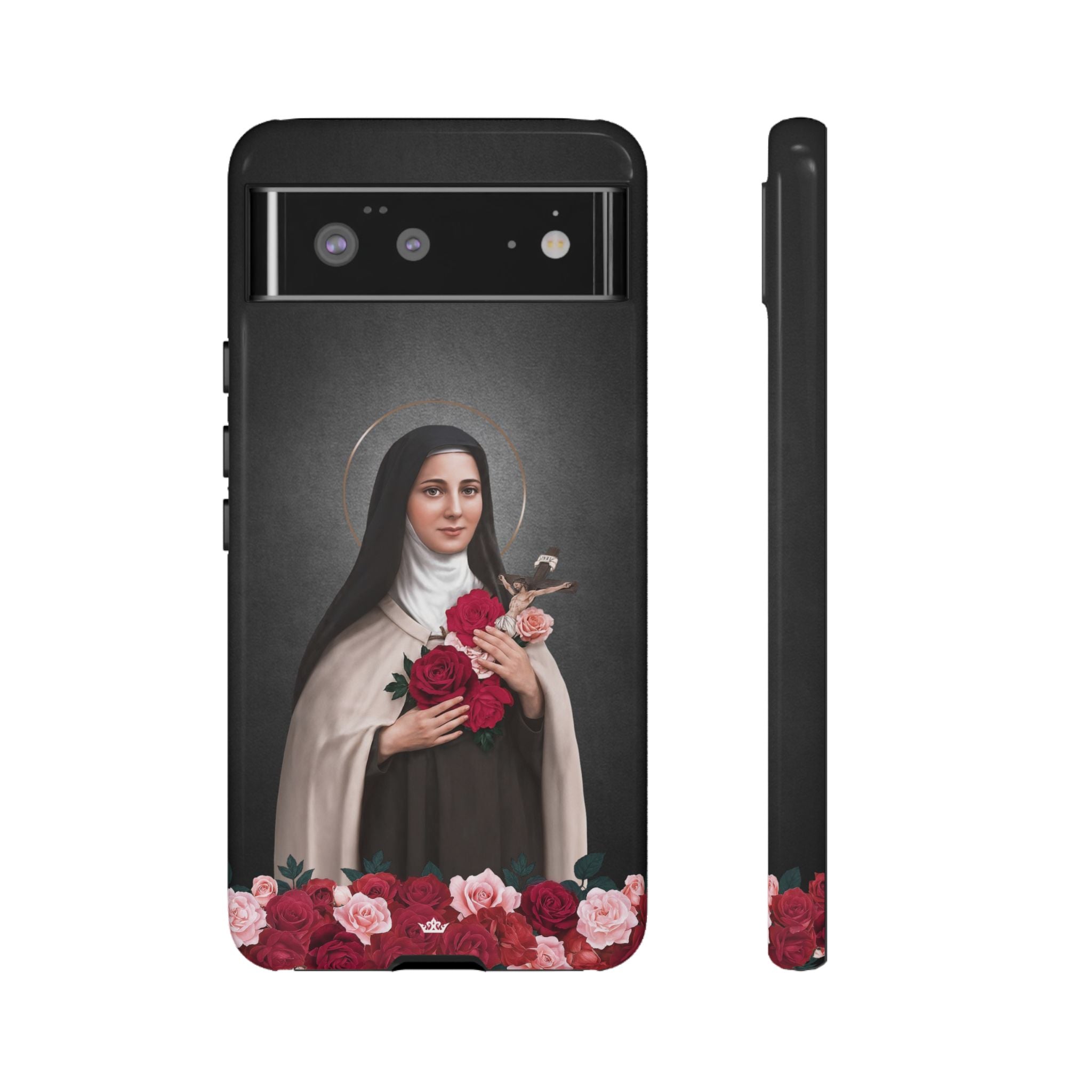 St. Therese of Lisieux Hard Phone Case (Dark)