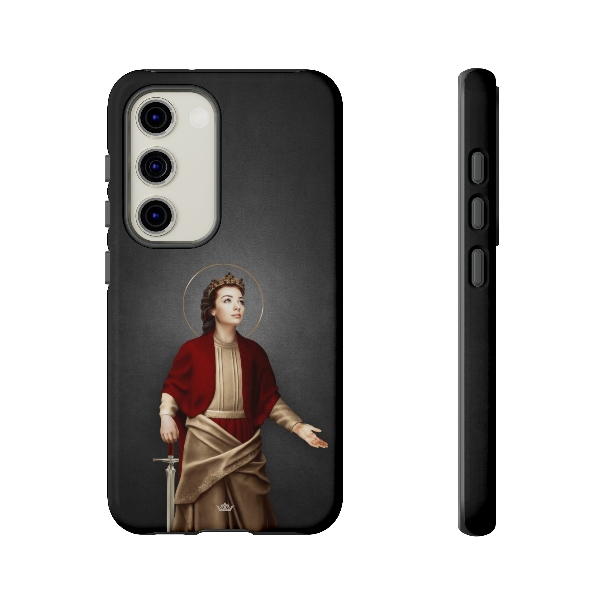 St. Dymphna Hard Phone Case (Dark)