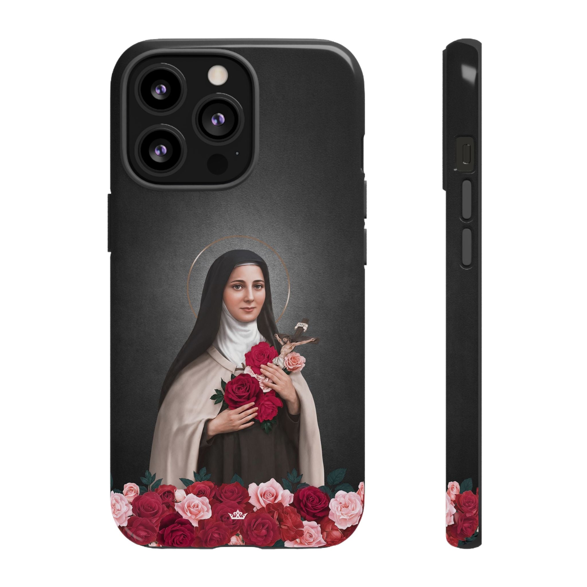 St. Therese of Lisieux Hard Phone Case (Dark)