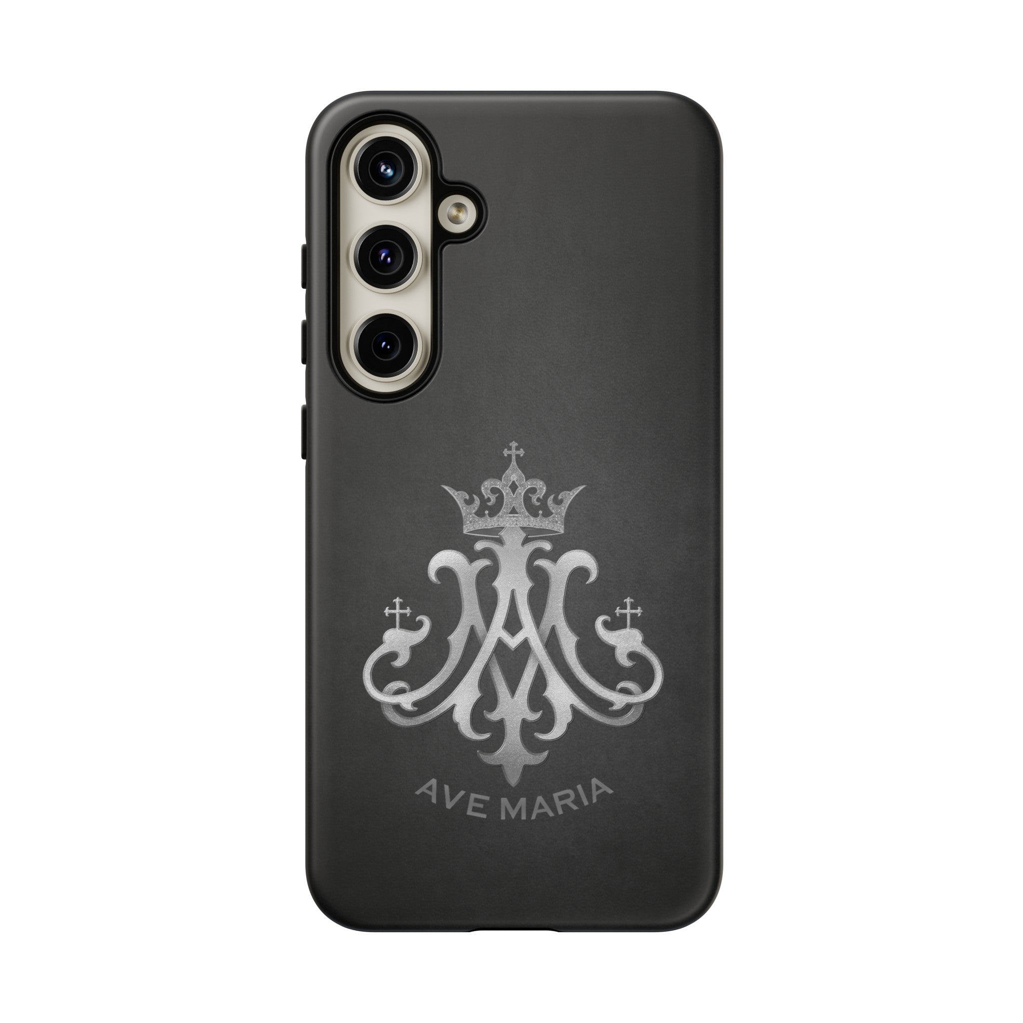 Ave Maria Hard Phone Case (Charcoal)