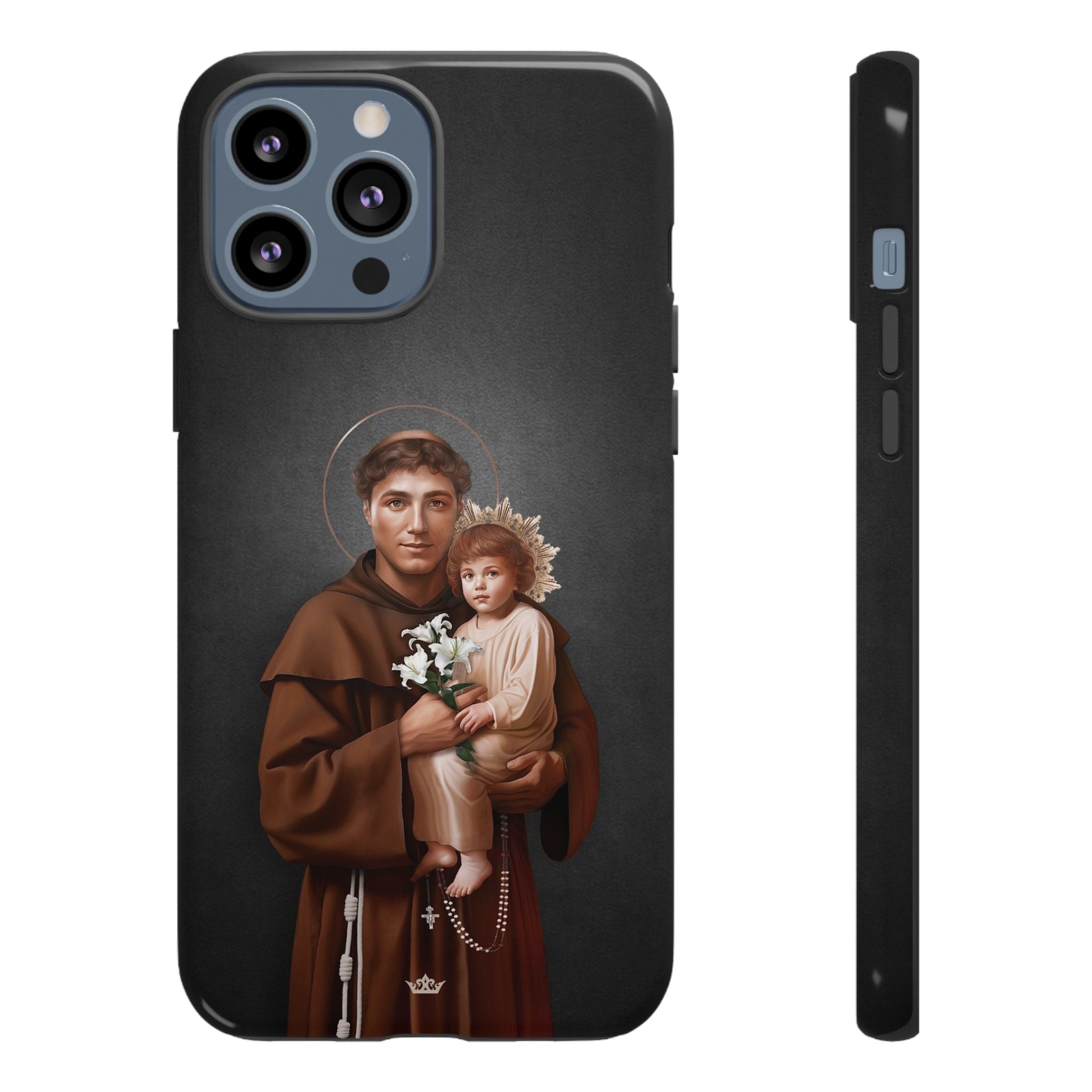 St. Anthony of Padua Hard Phone Case (Dark)