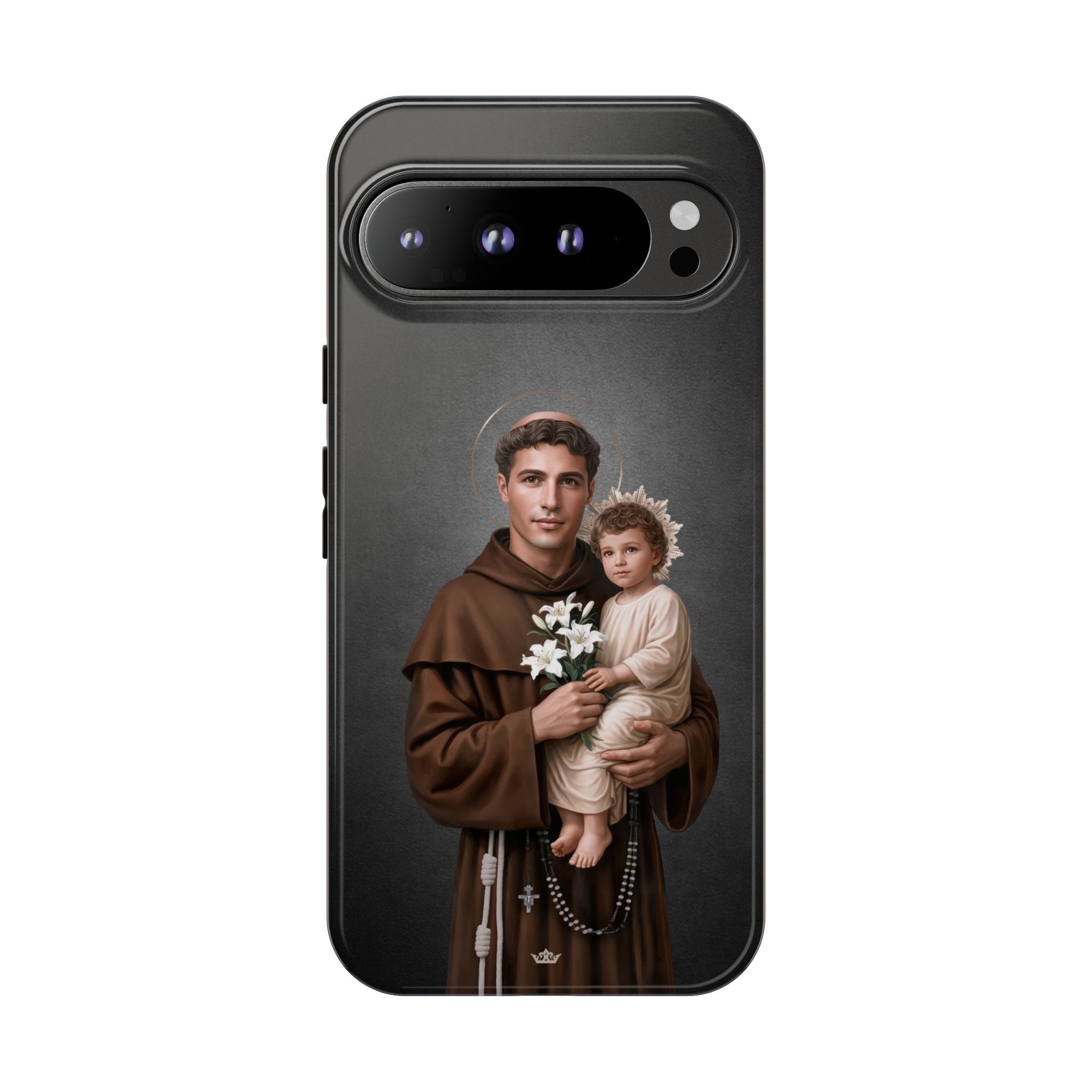 St. Anthony of Padua Hard Phone Case (Dark) Copyright VENXARA