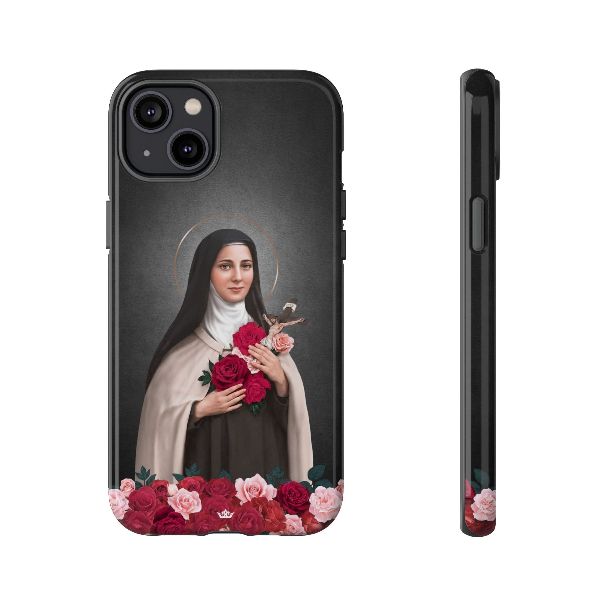 St. Therese of Lisieux Hard Phone Case (Dark) Copyright VENXARA