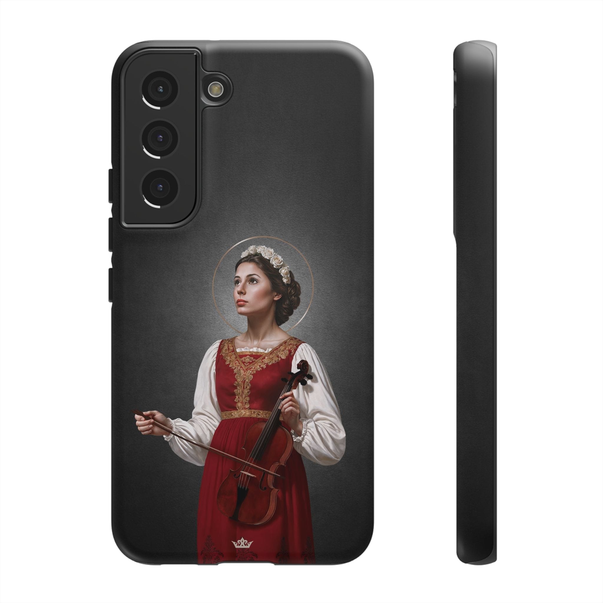 St. Cecilia Hard Phone Case (Dark) Copyright VENXARA