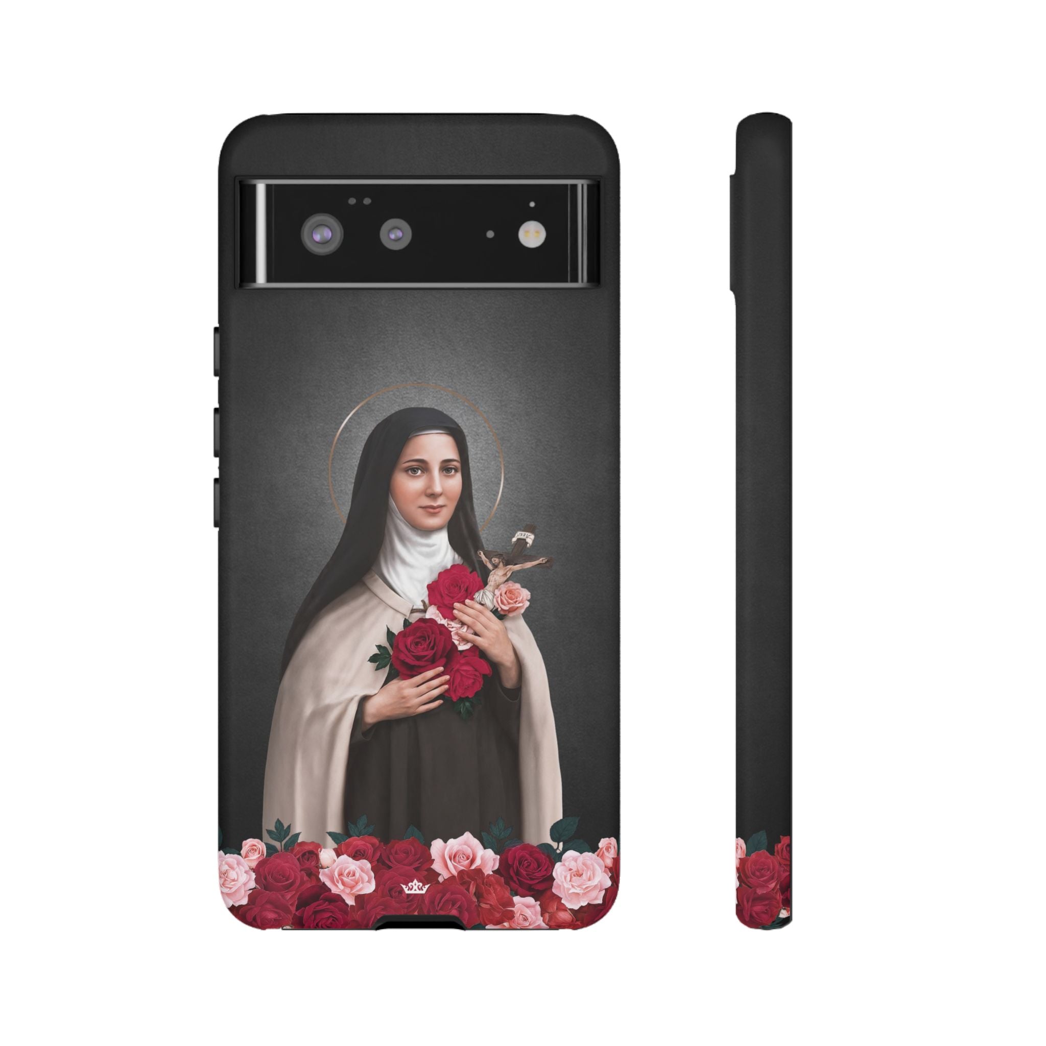 St. Therese of Lisieux Hard Phone Case (Dark)