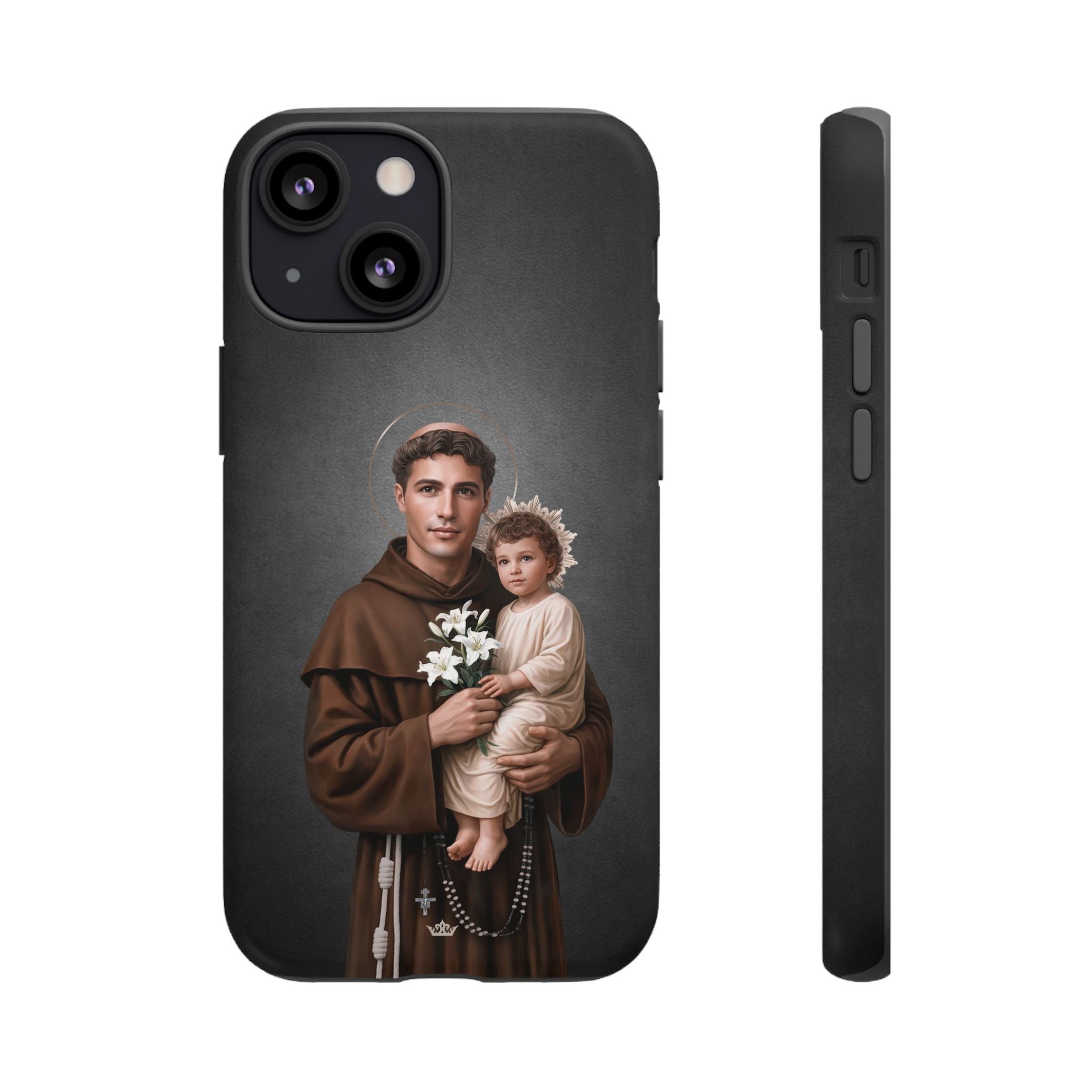 St. Anthony of Padua Hard Phone Case (Dark)